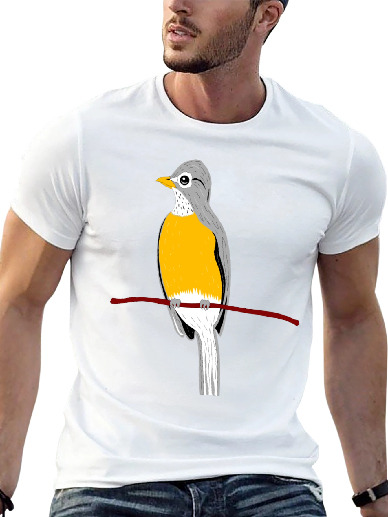 Bird Graphic Tee - Classic Comfort