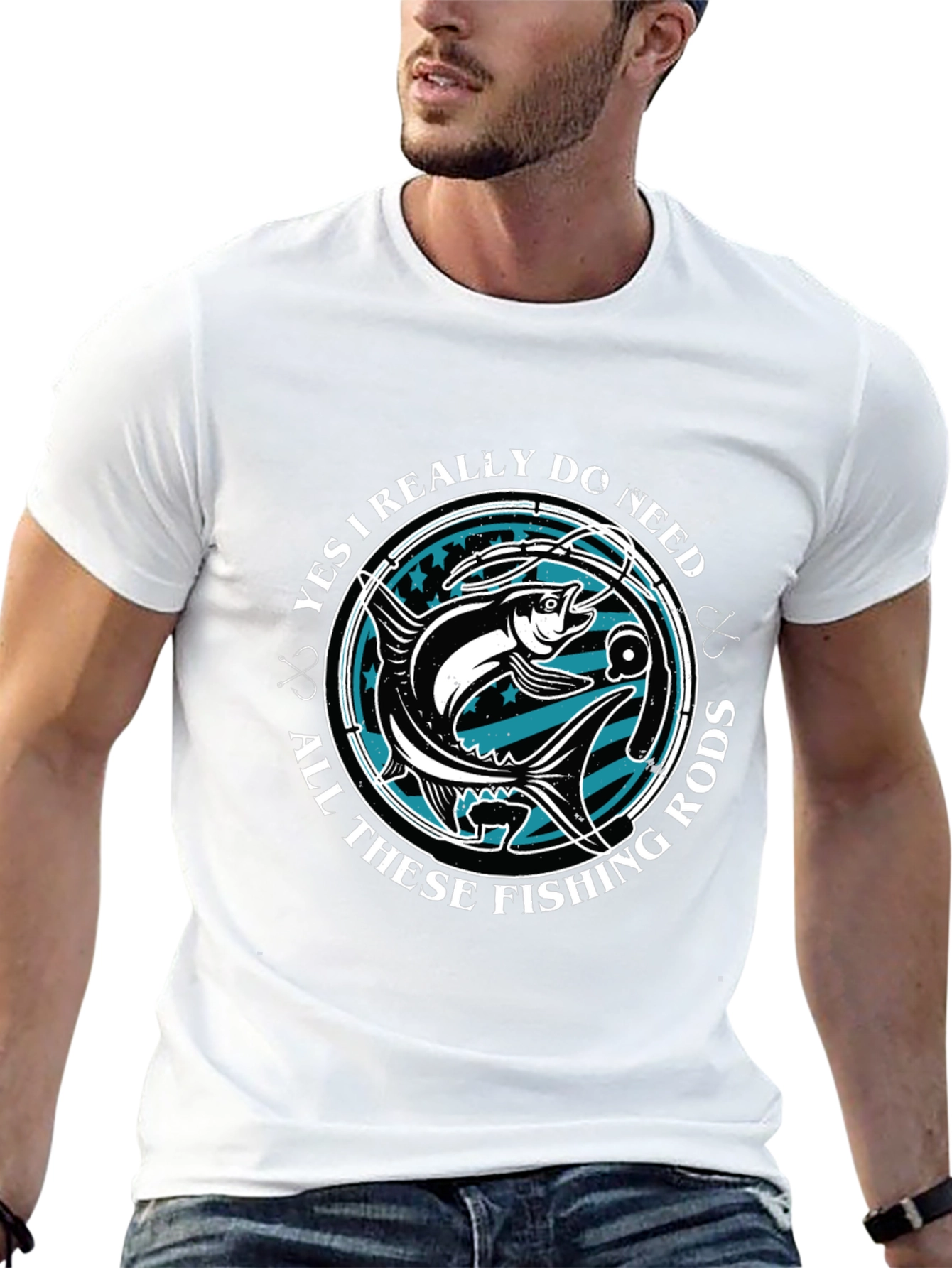 Funny Fishing Rods T-Shirt Angler Gift