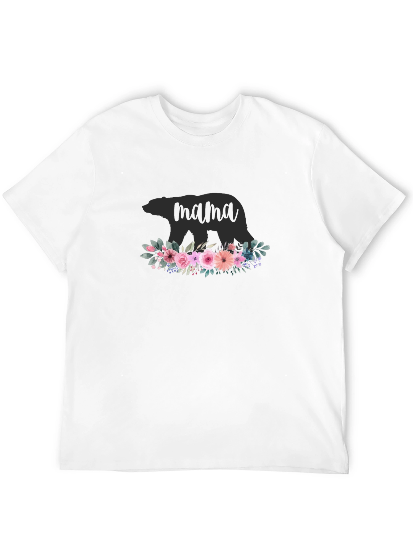 Mama Bear Floral Graphic T-Shirt