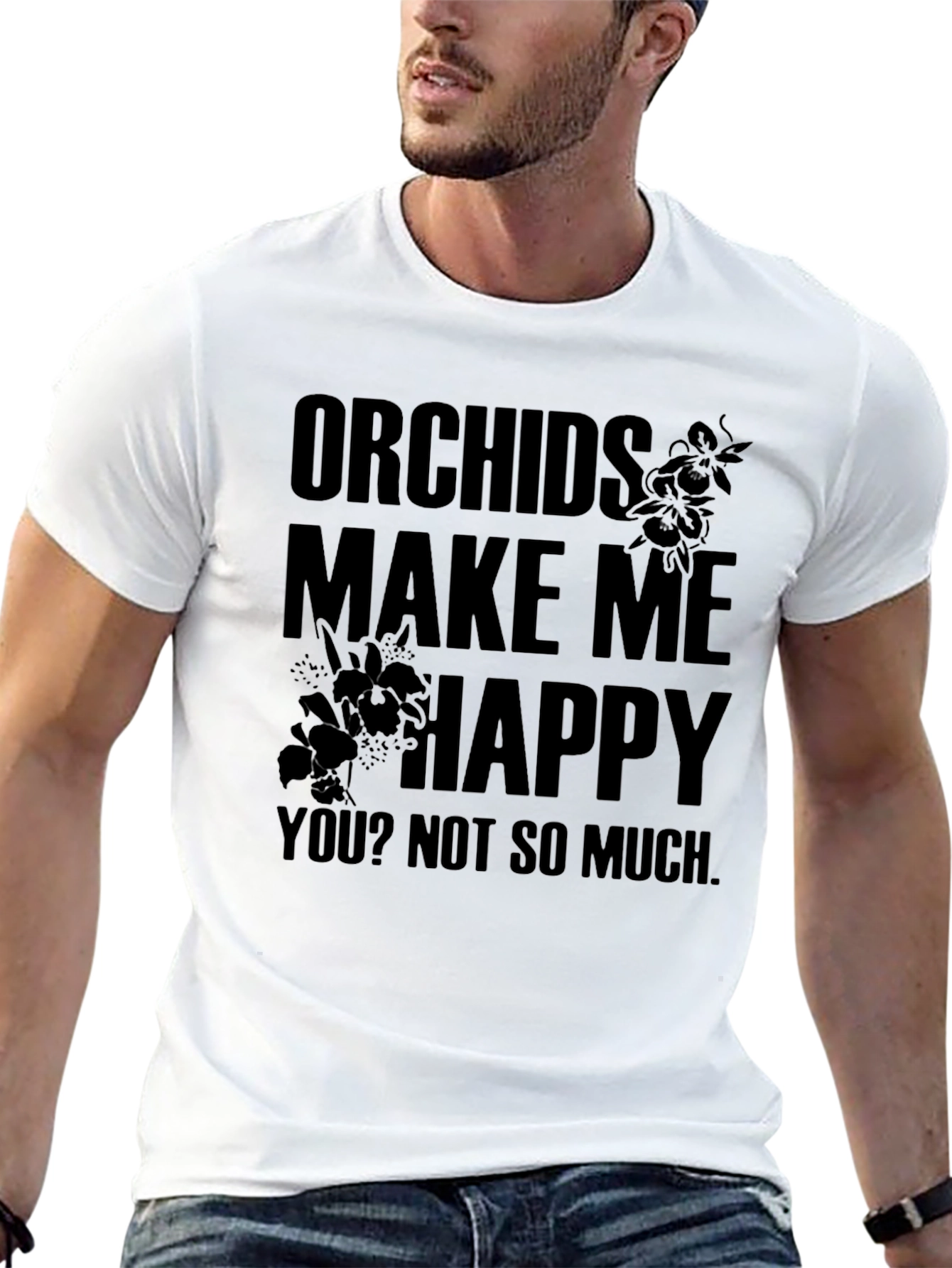 Orchids Make Me Happy Graphic Tee
