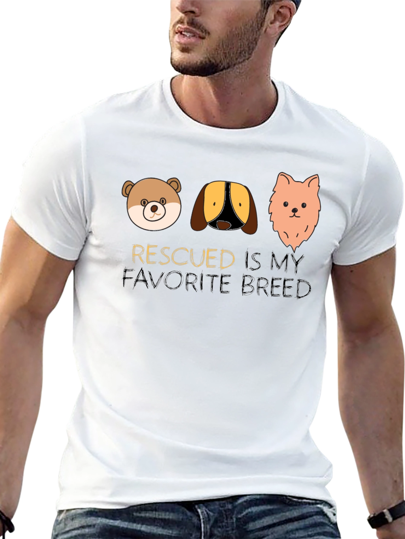 Rescued is My Favorite Breed T-Shirt