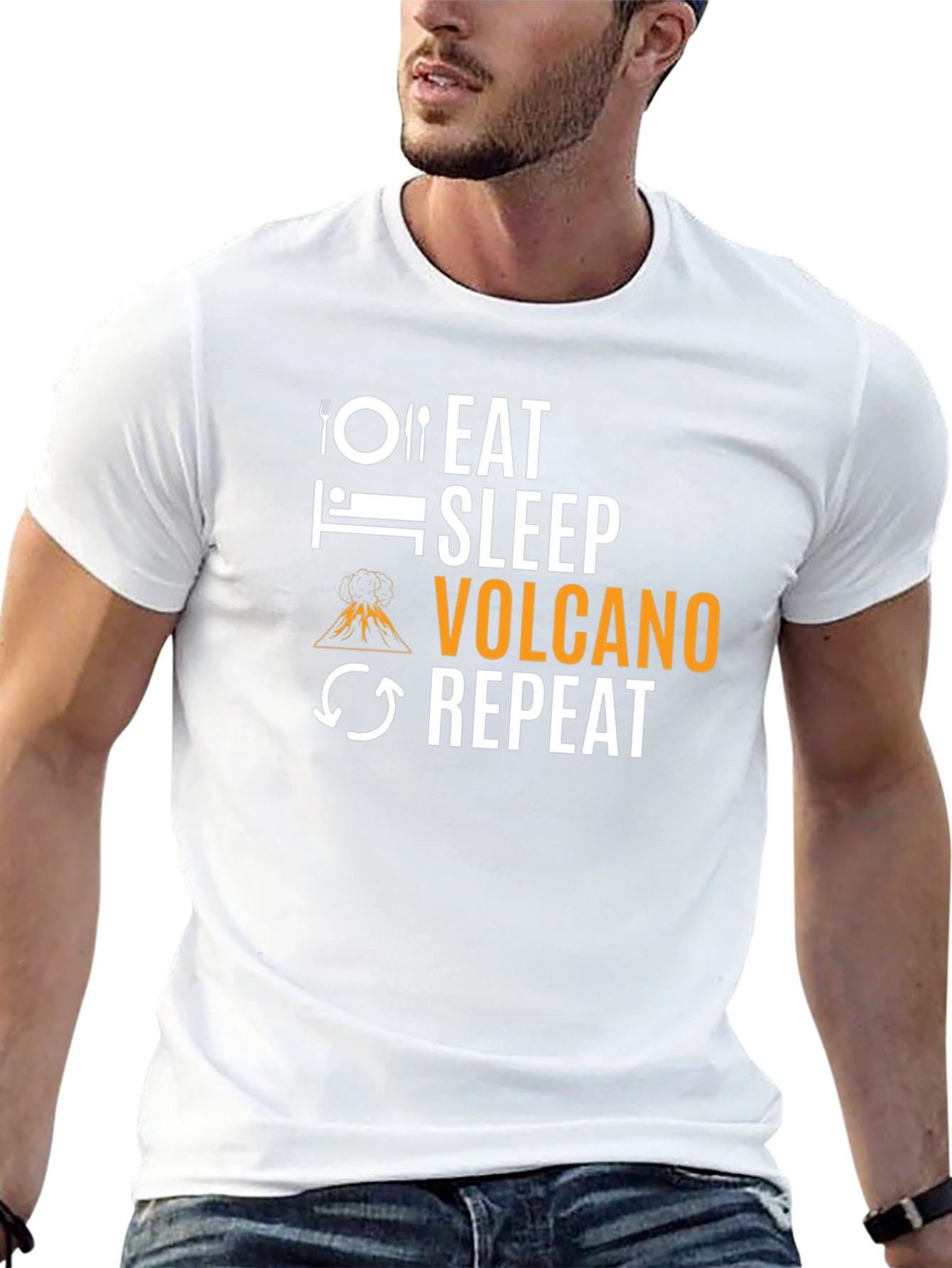 Eat Sleep Volcano Repeat T-Shirt