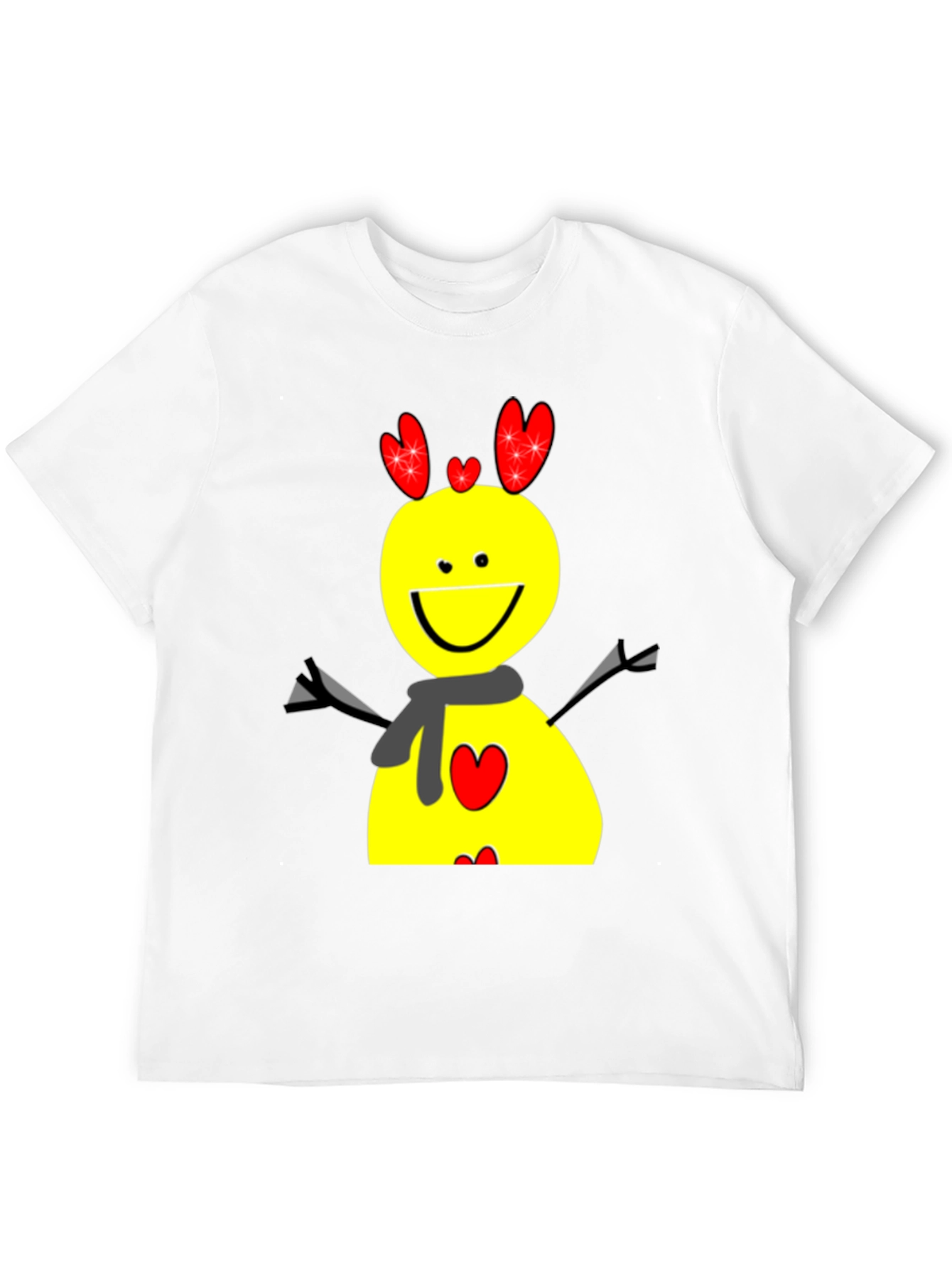 Fun Cartoon Graphic Tee - Black