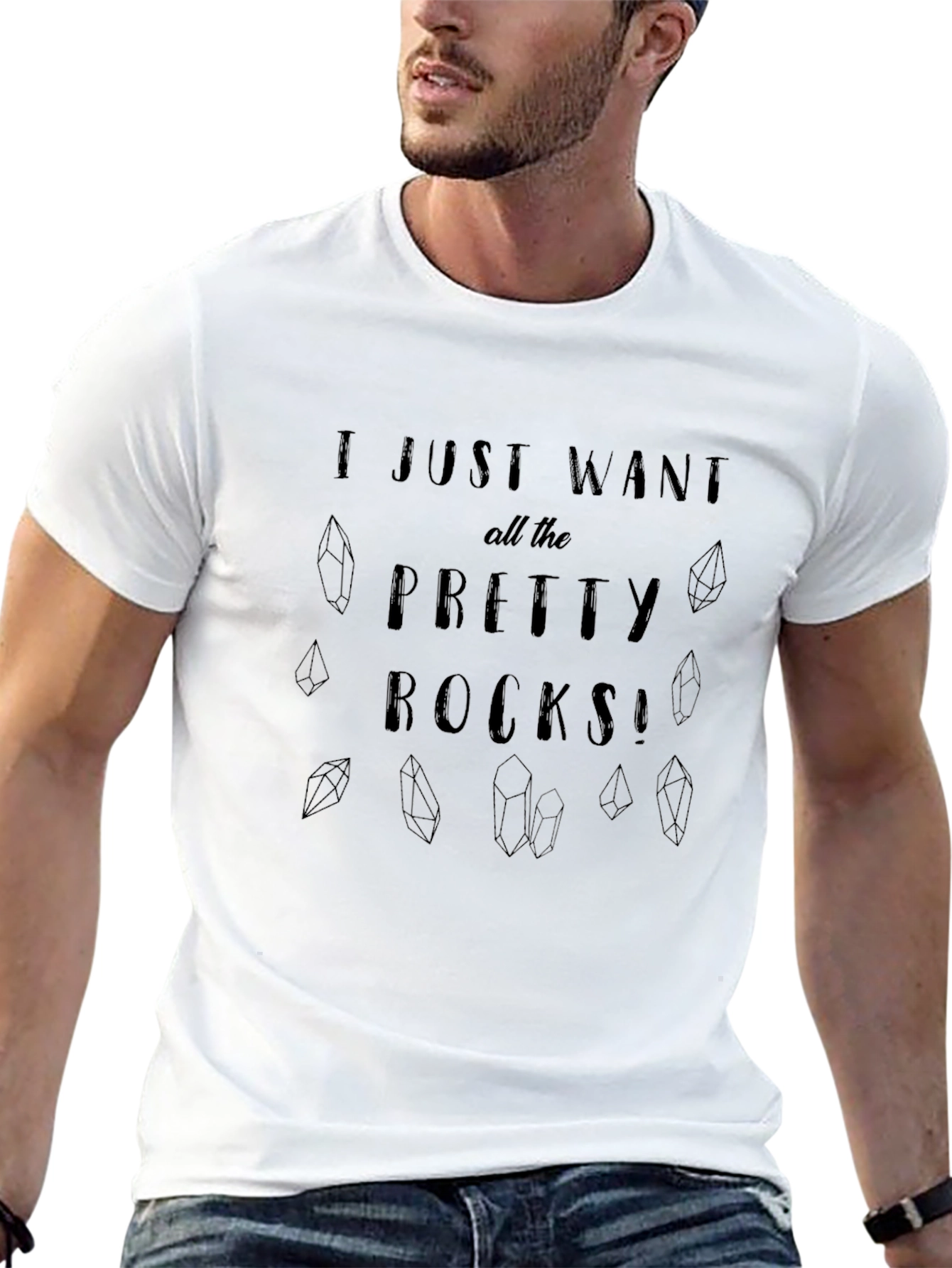 Pretty Rocks Graphic Tee - Mineral Collector T-Shirt