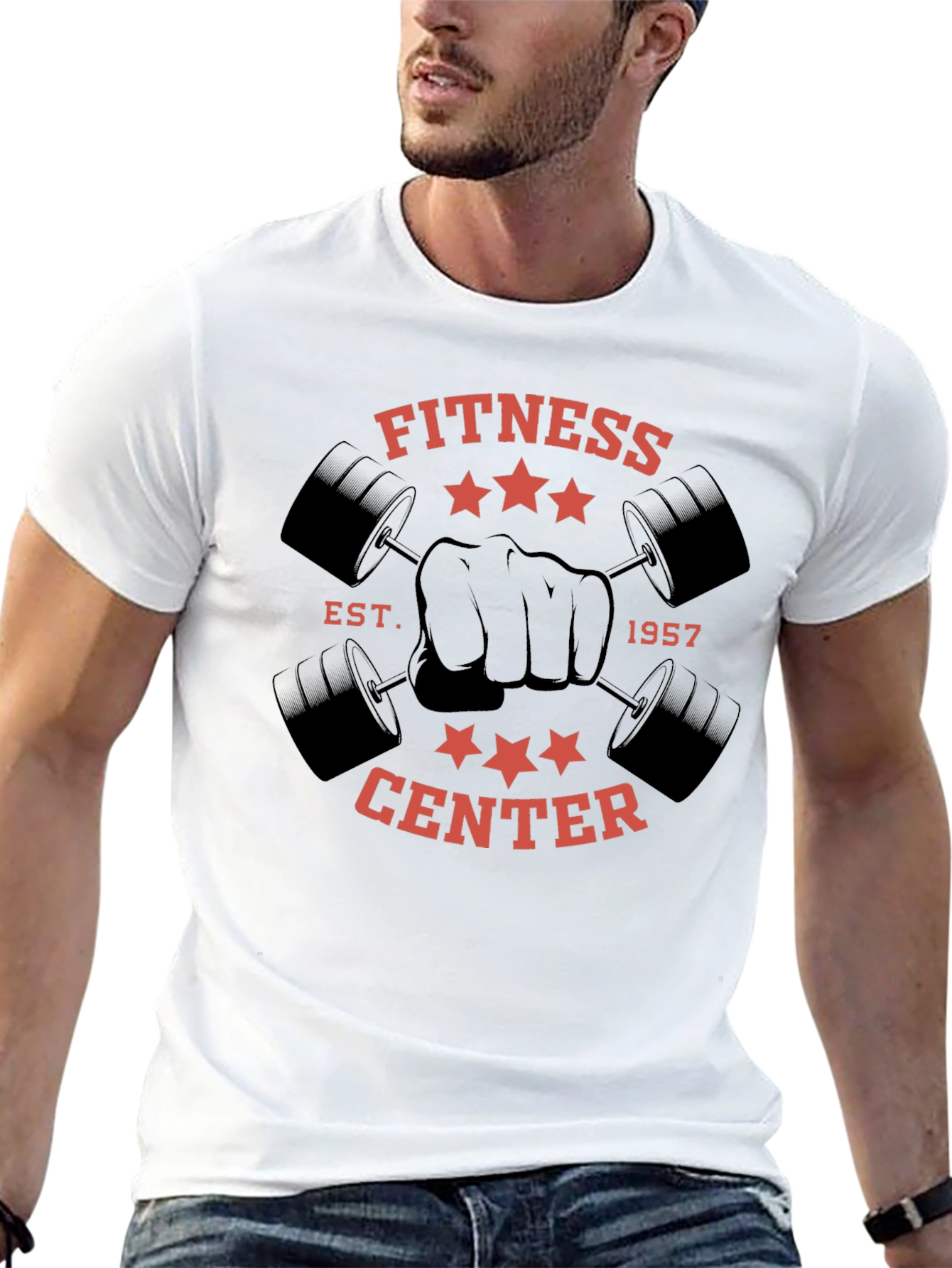 Fitness Center Graphic Tee - Workout Apparel