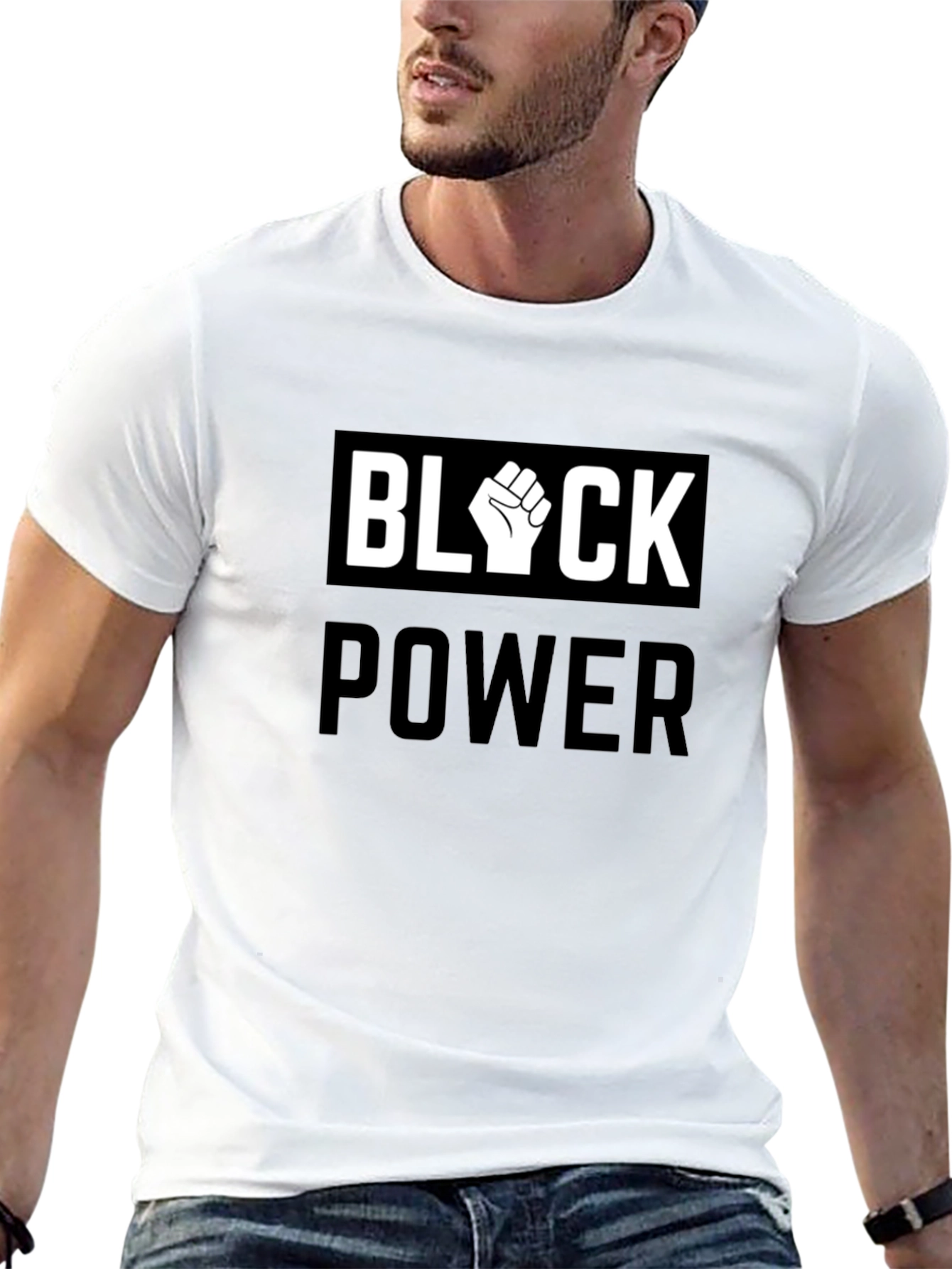 Black Power Fist Graphic T-Shirt