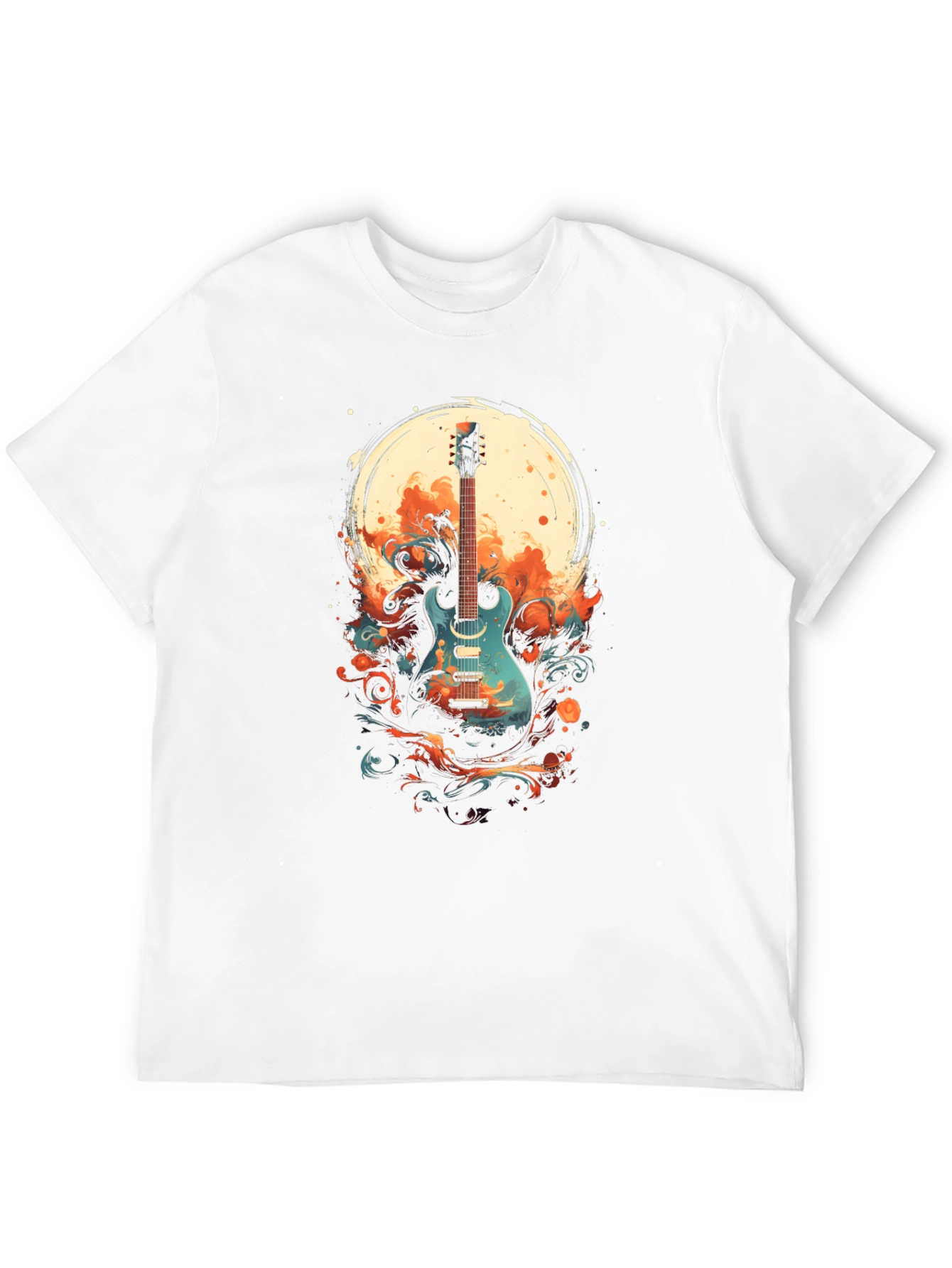 Guitar Moon Graphic T-Shirt