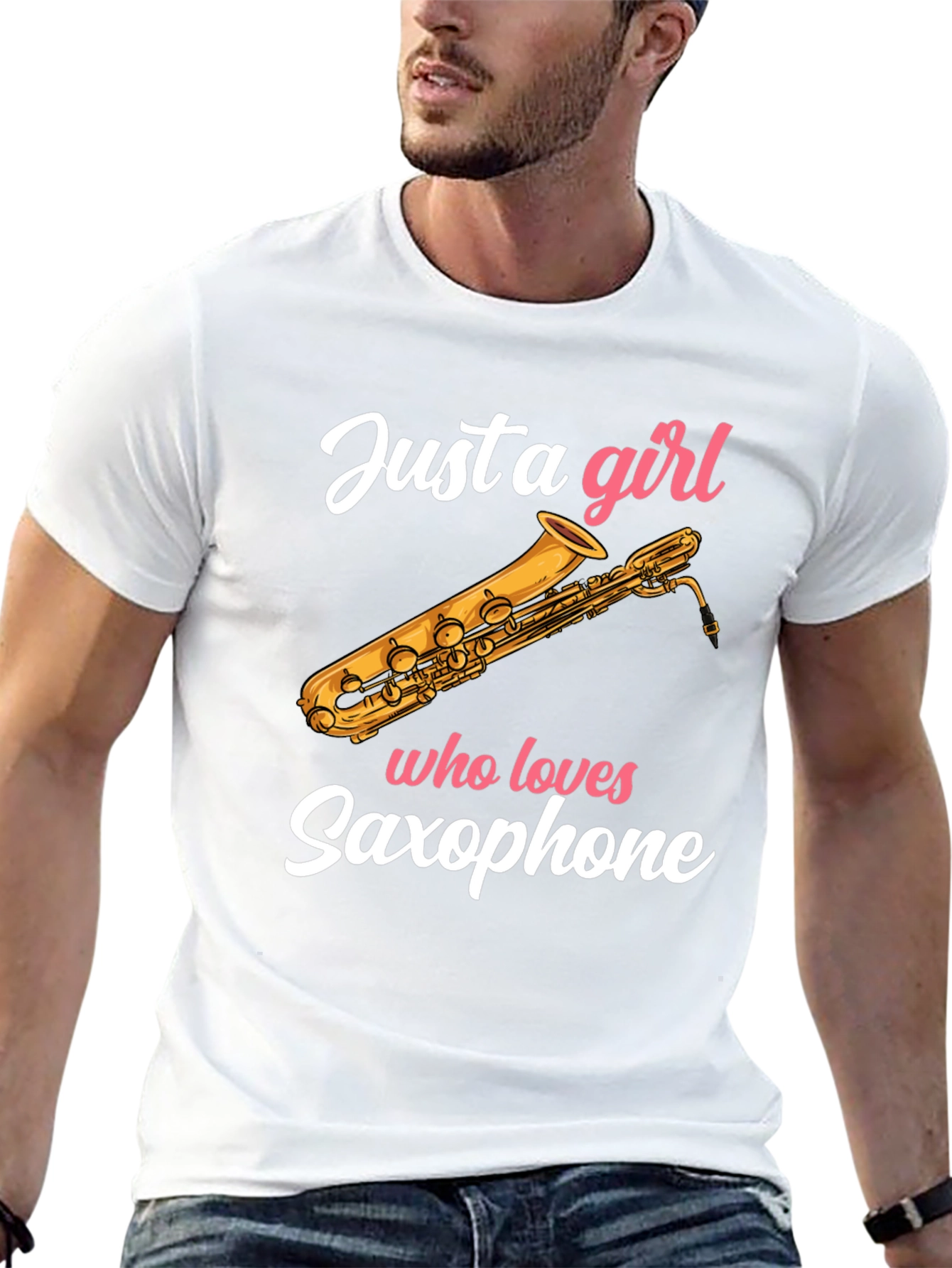 Just A Girl Who Loves Saxophone - Unisex T-Shirt