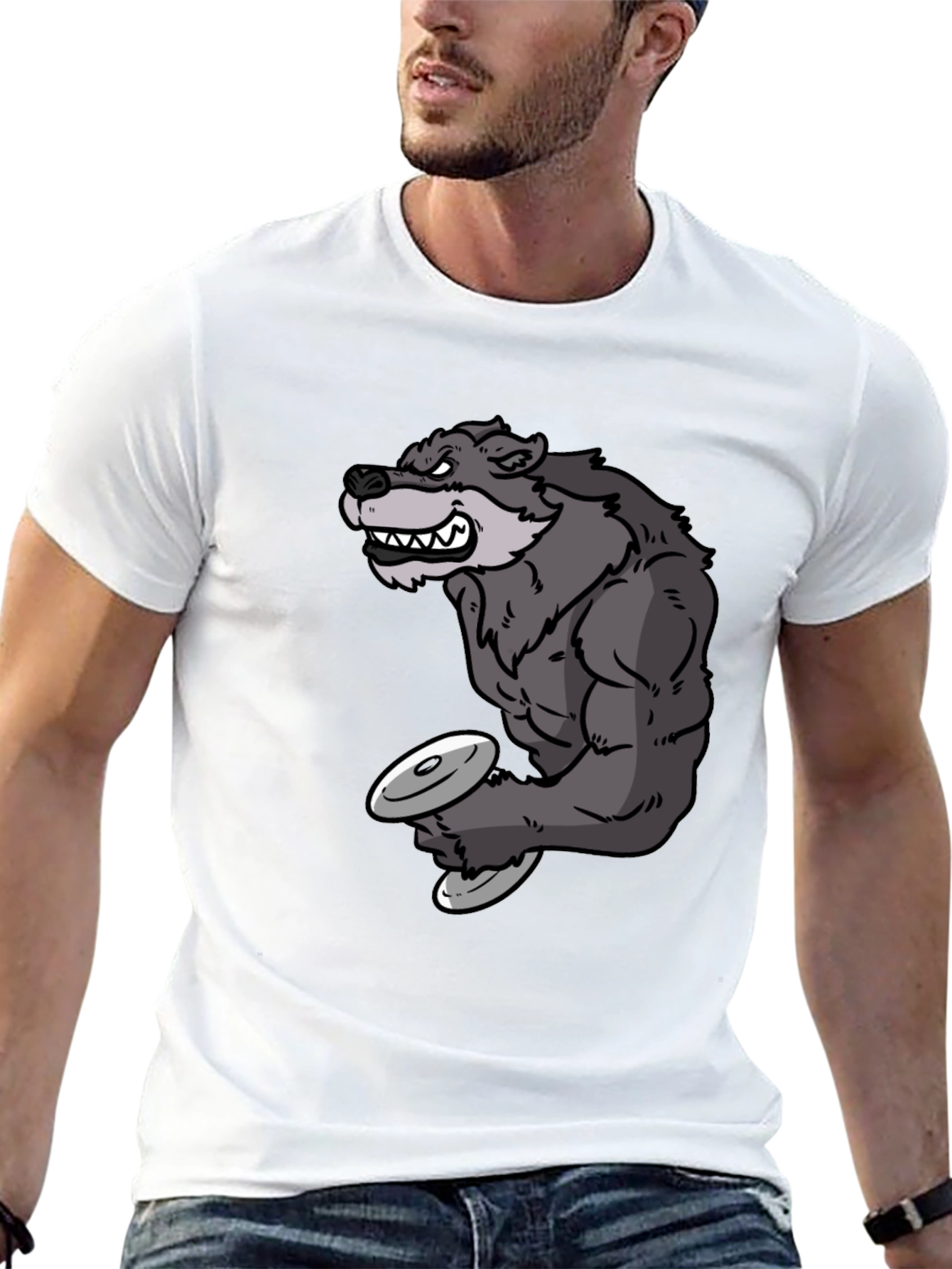 Wolf Gym T-Shirt - Beast Mode Fitness Apparel