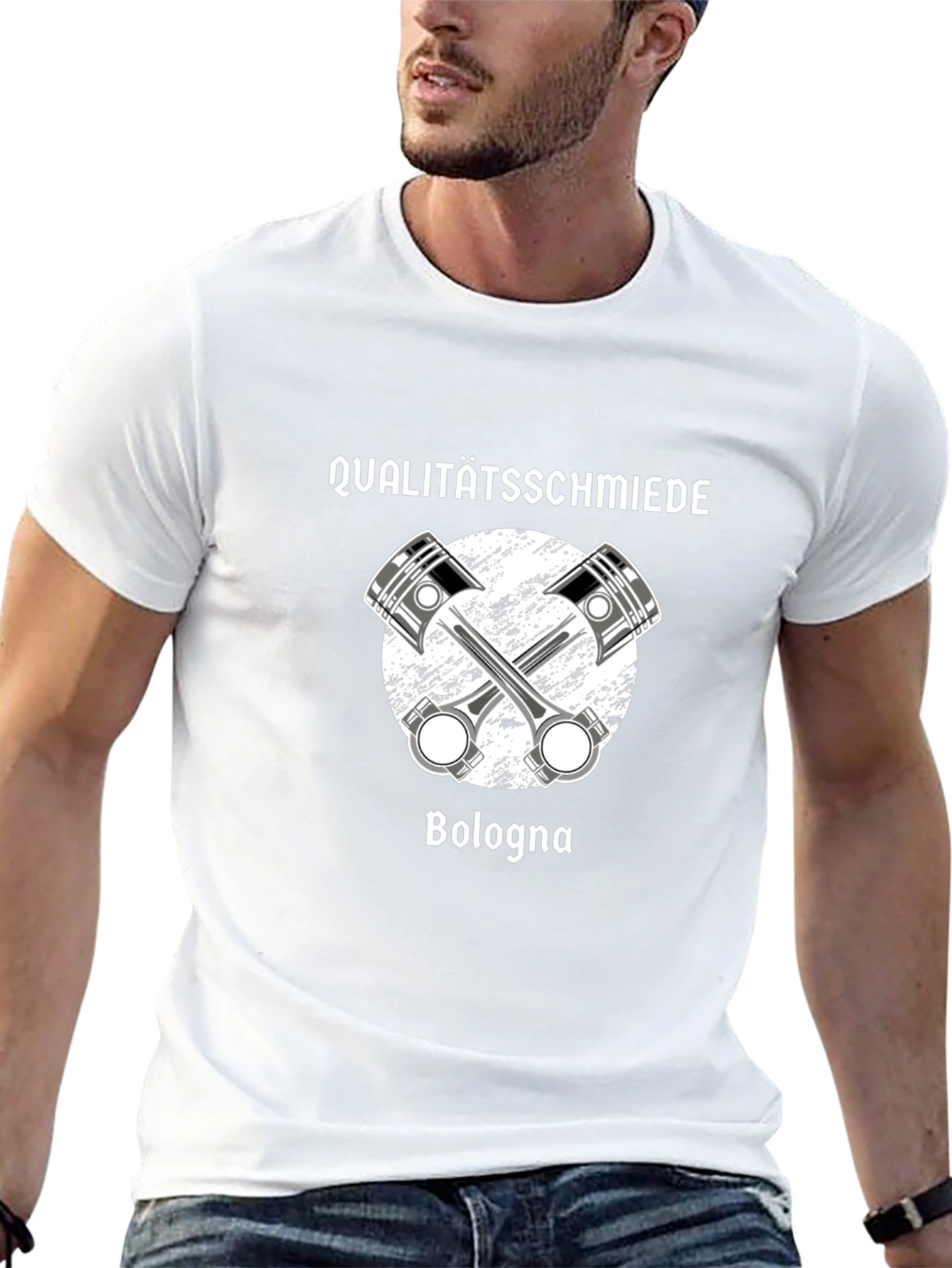 Qualitätsschmiede Bologna Pistons Graphic T-Shirt