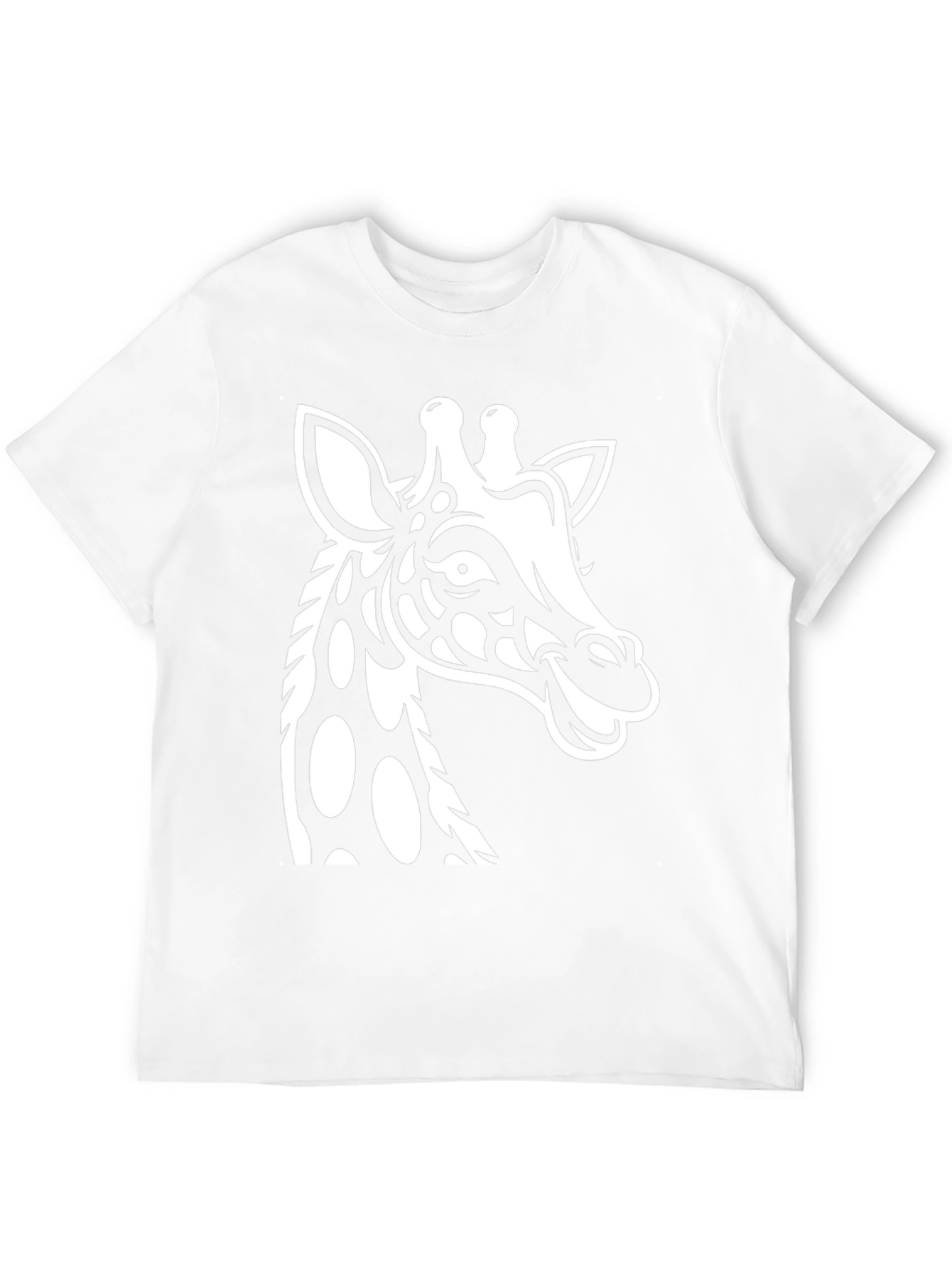 Giraffe Graphic Tee - Stylish Black Cotton T-Shirt