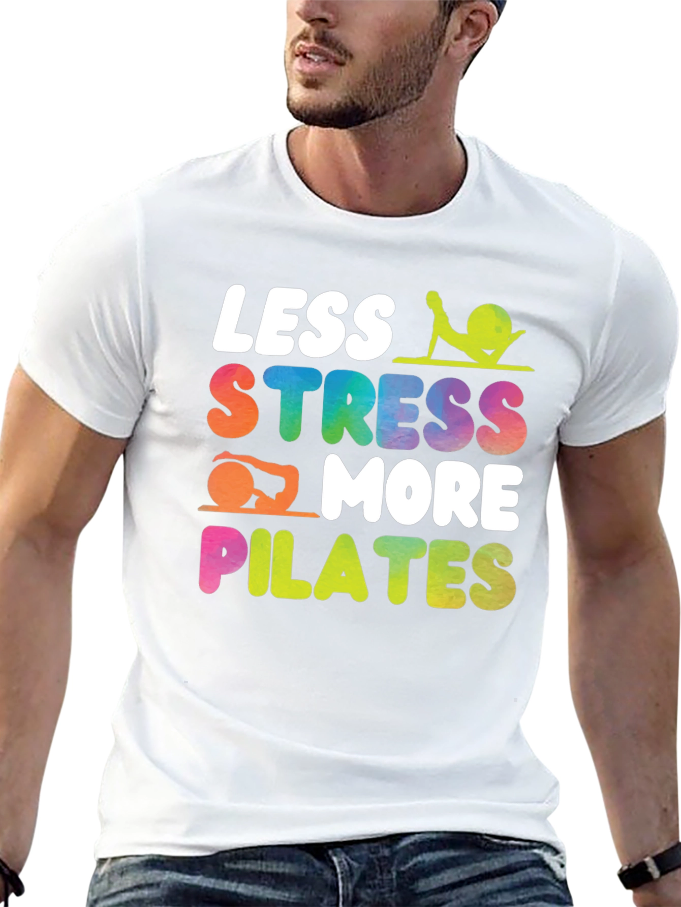Less Stress More Pilates Graphic Tee