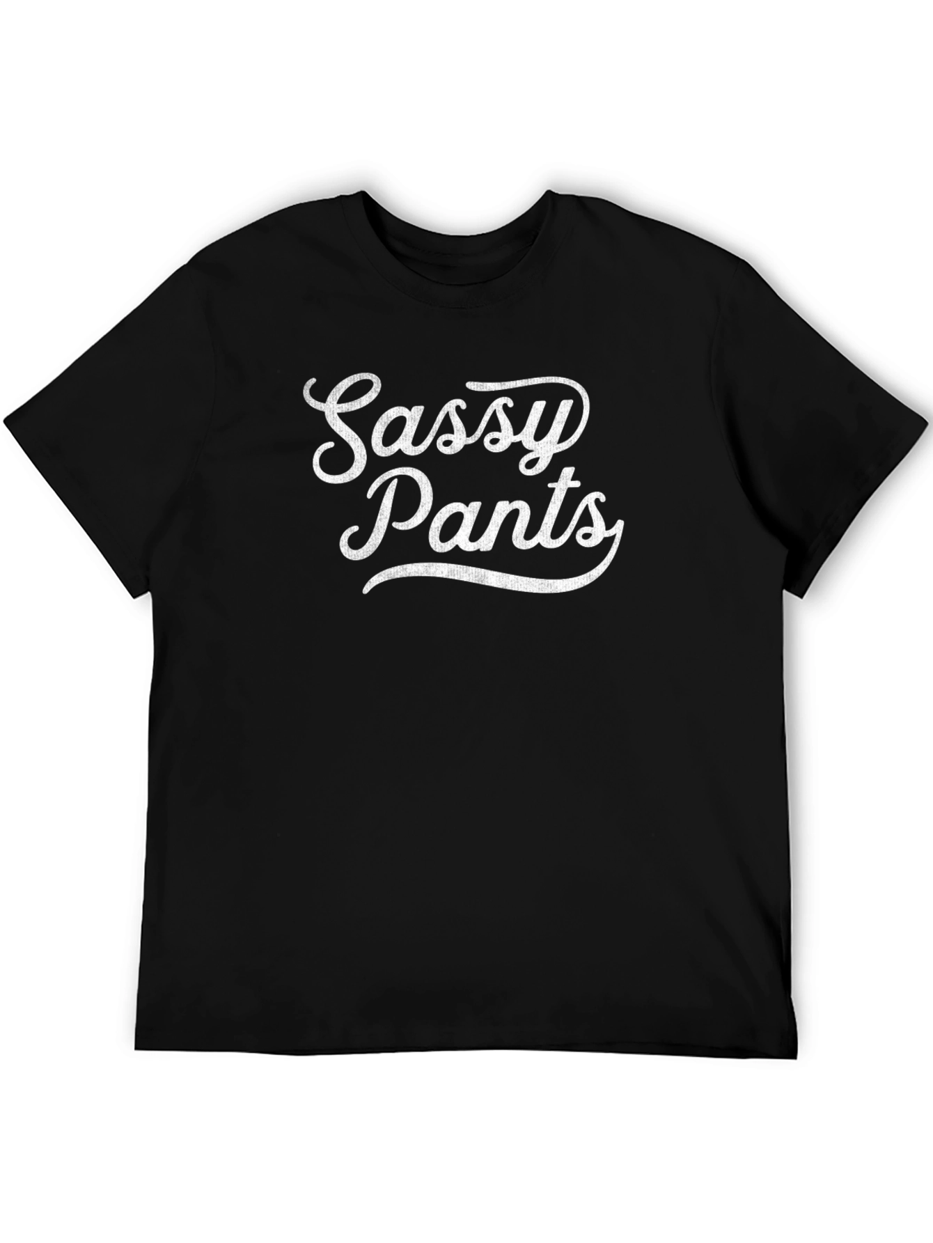 Sassy Pants Graphic Tee - Black Cotton T-Shirt