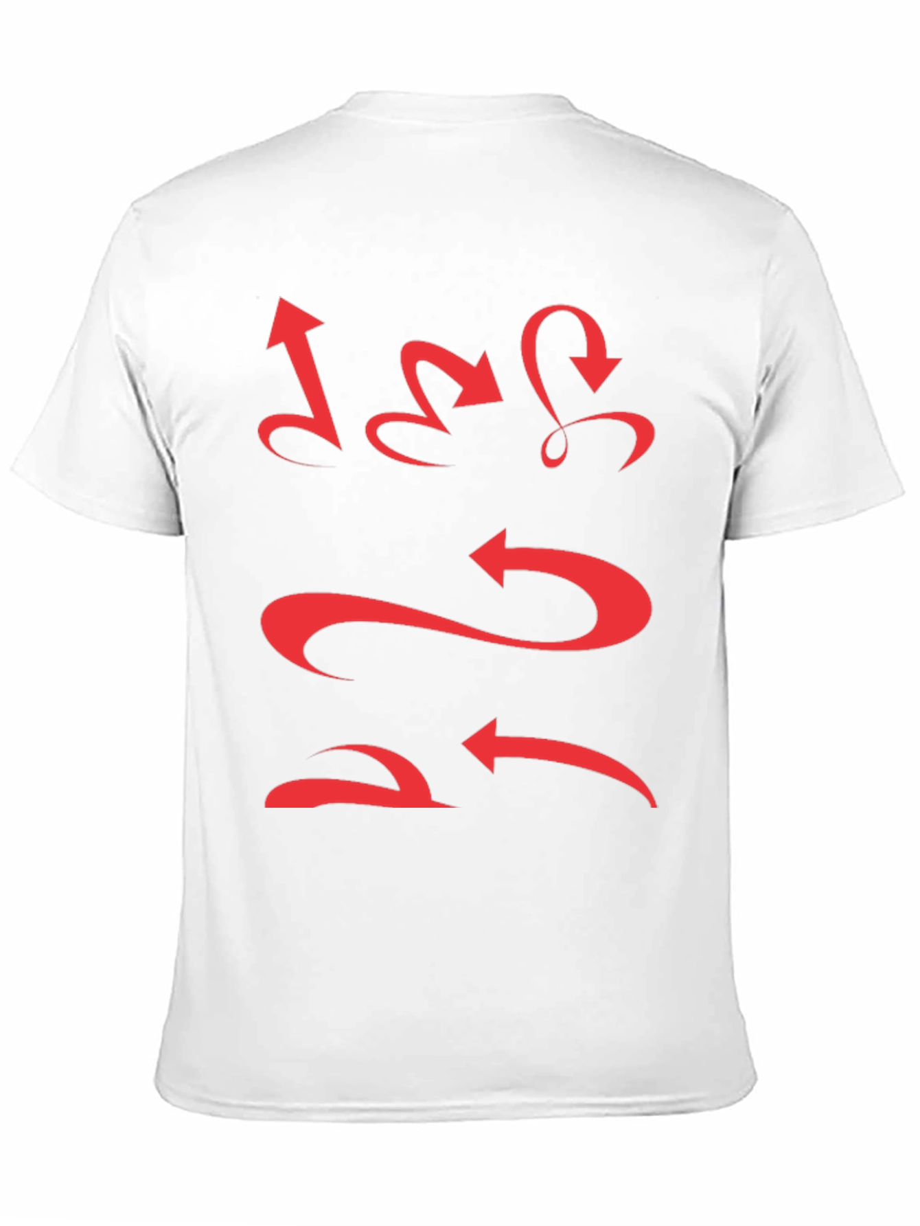 Mens Black Arrow Graphic Tee - Unique Design