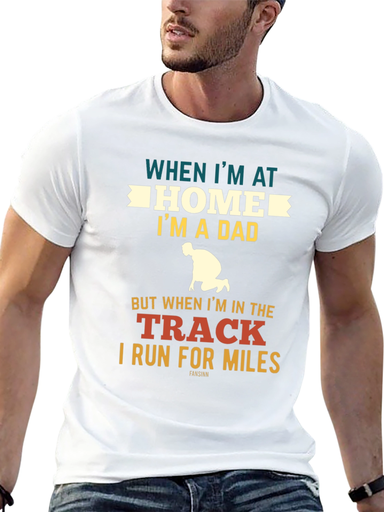 Dad Runner T-Shirt: Home vs. Track