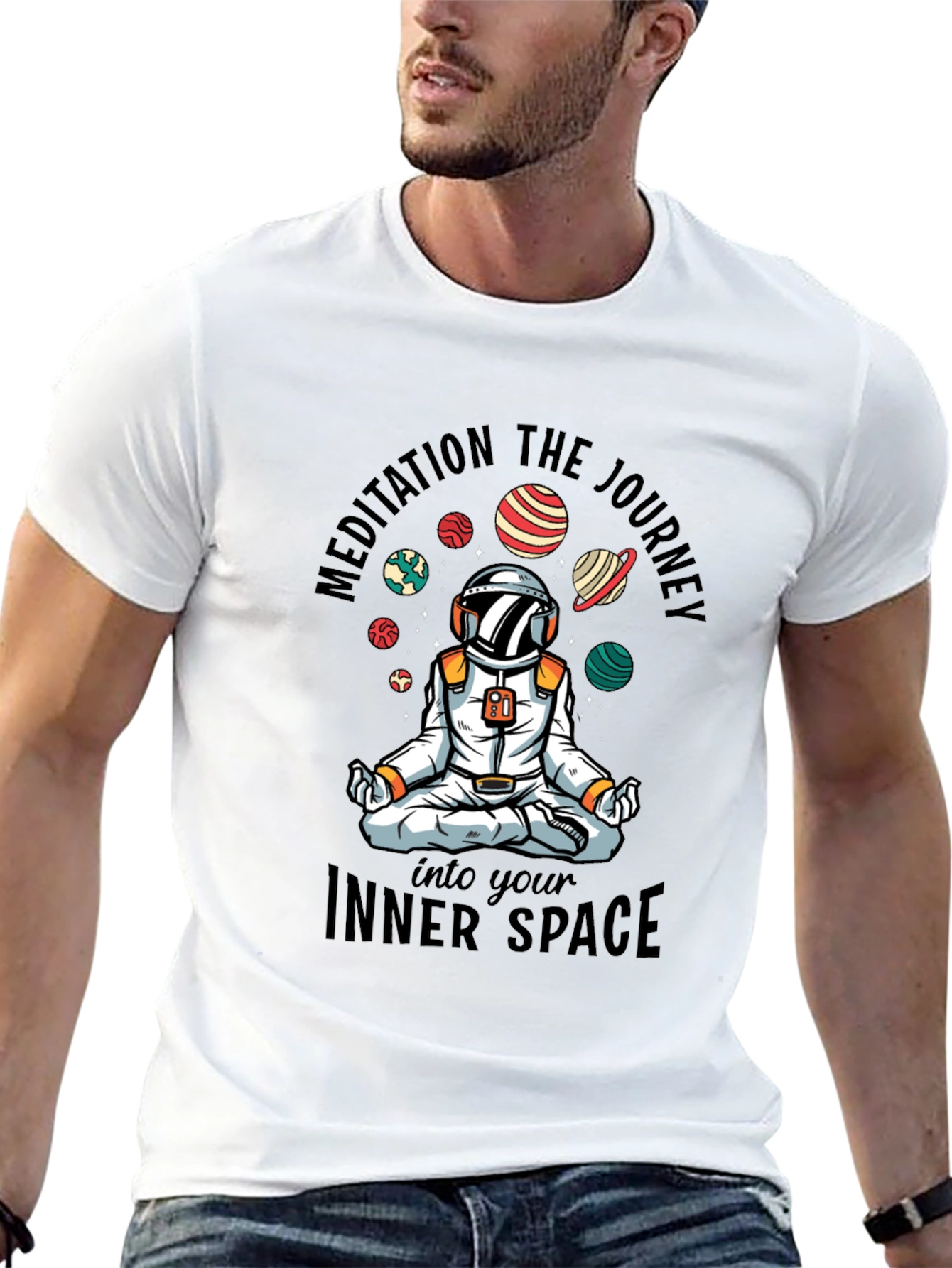 Astronaut Meditation Journey T-Shirt