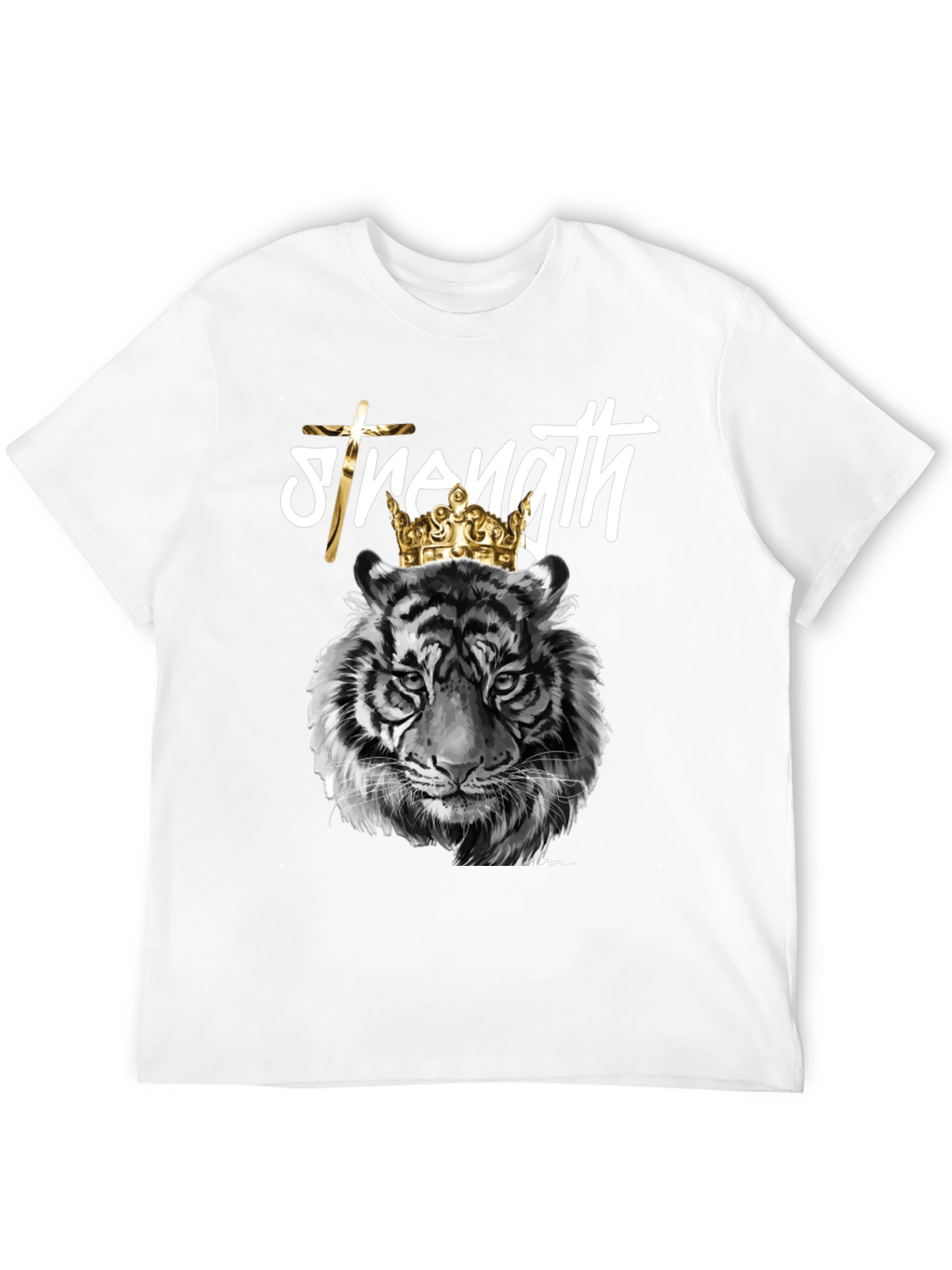 Strength Tiger Graphic Tee - Black T-Shirt