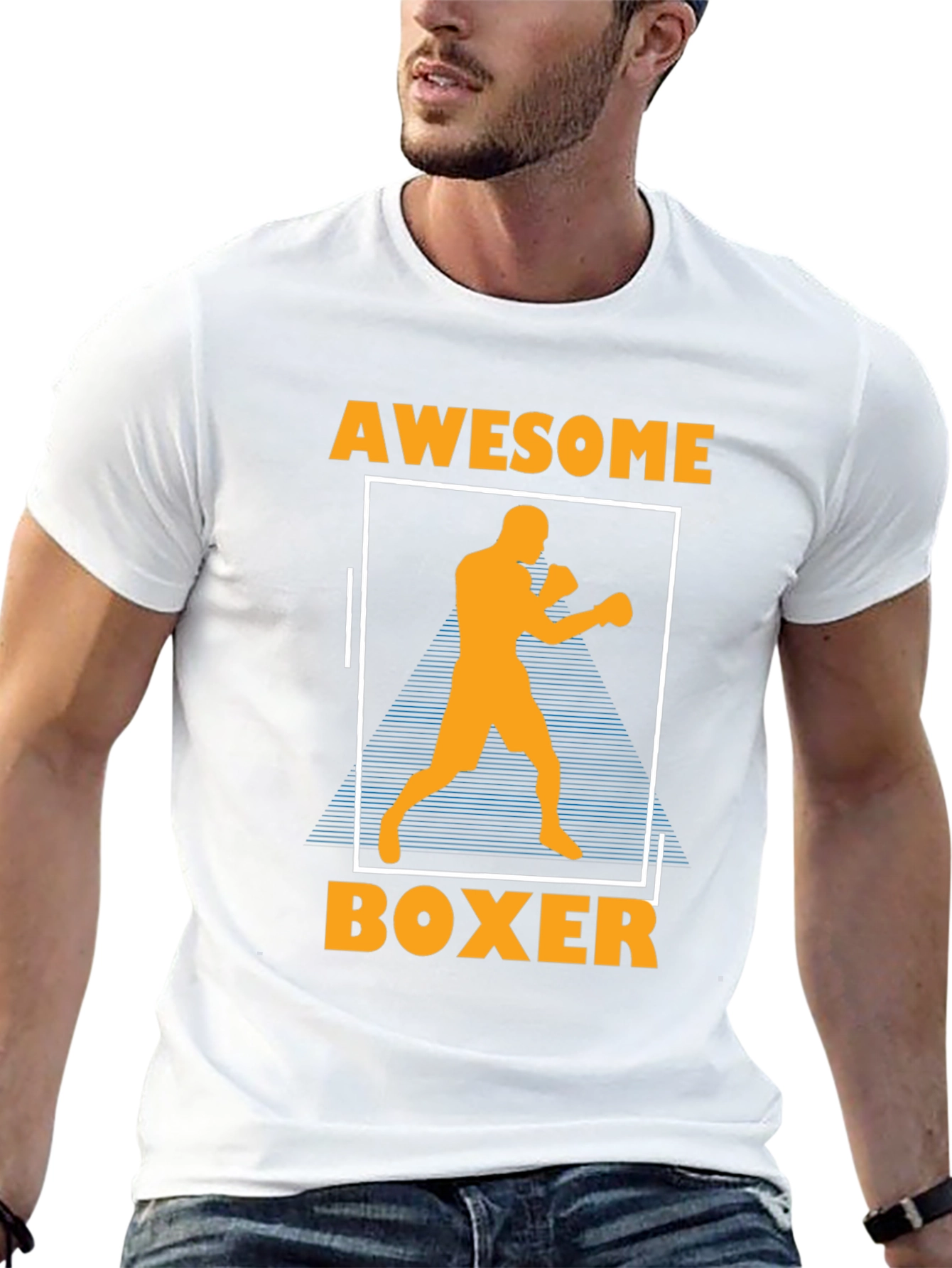 Awesome Boxer Graphic T-Shirt