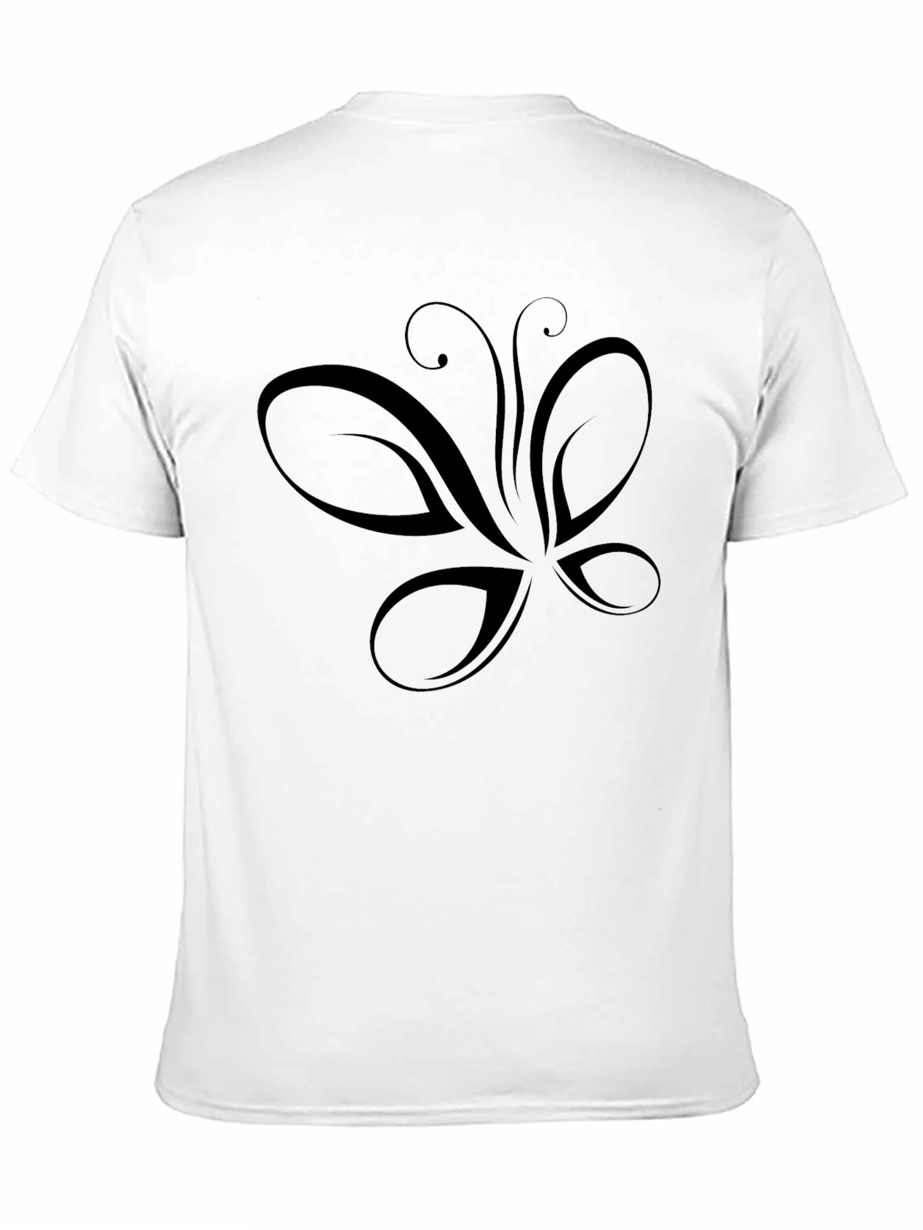 Black Butterfly Graphic Print T-Shirt