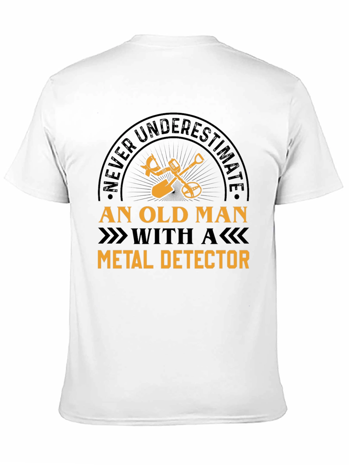 Funny Metal Detector Old Man T-Shirt