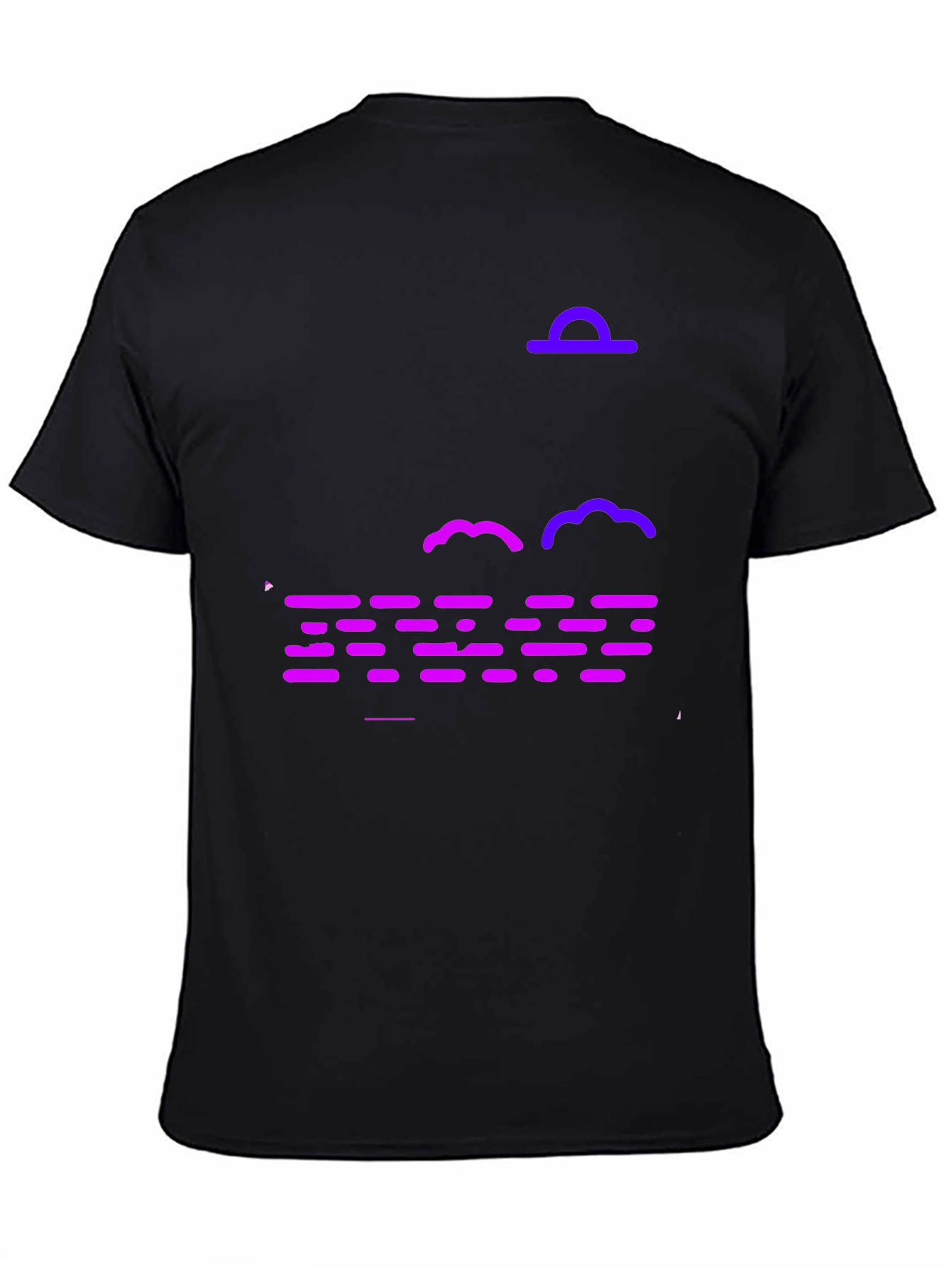 Abstract Nightscape T-Shirt - Black