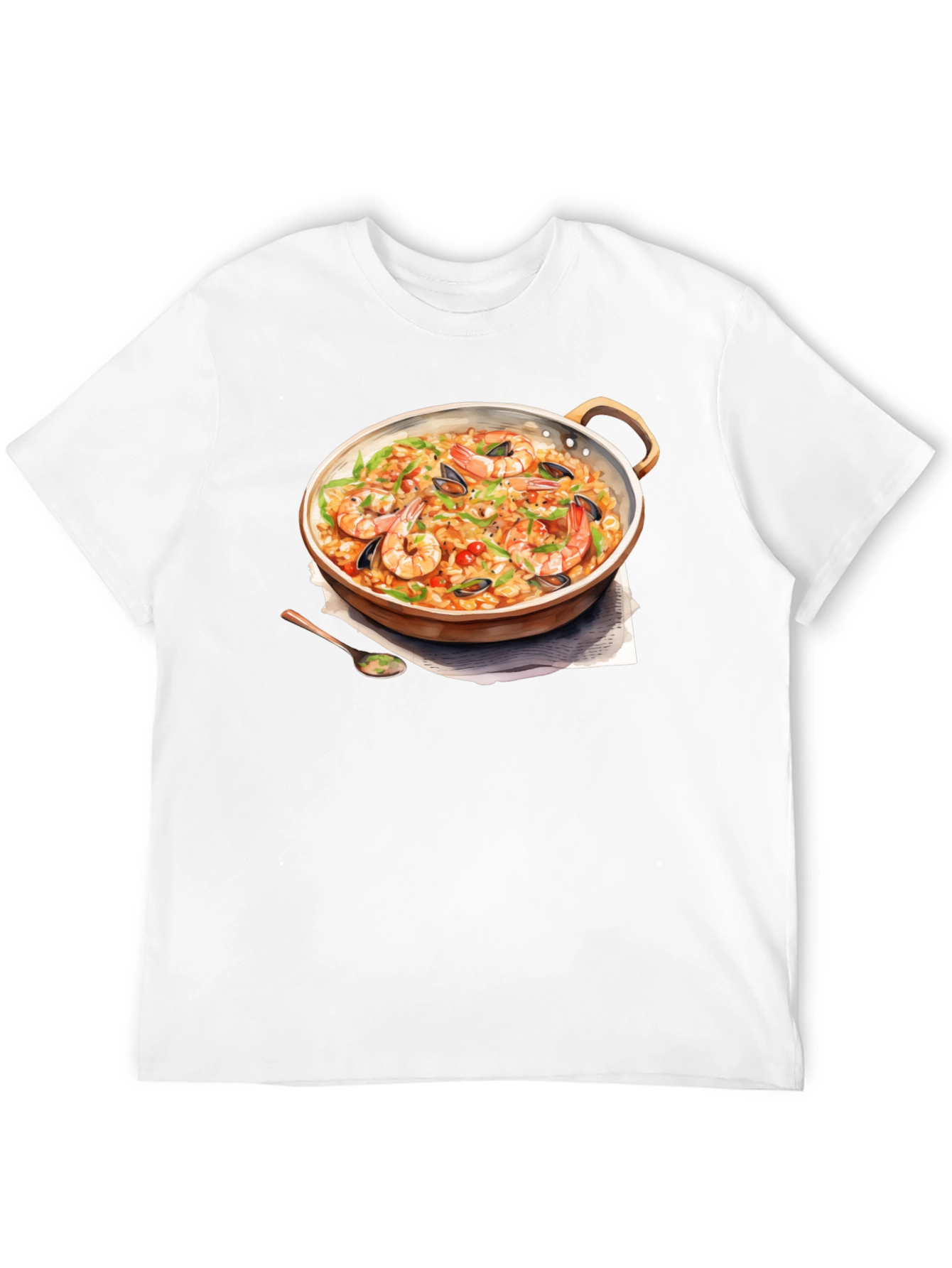 Paella Print T-Shirt - Foodie Fashion