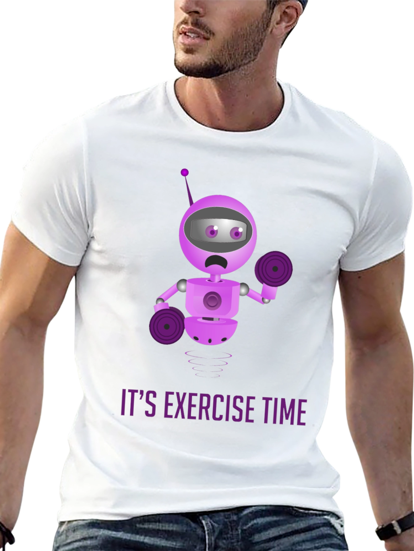 Robot Exercise Time T-Shirt