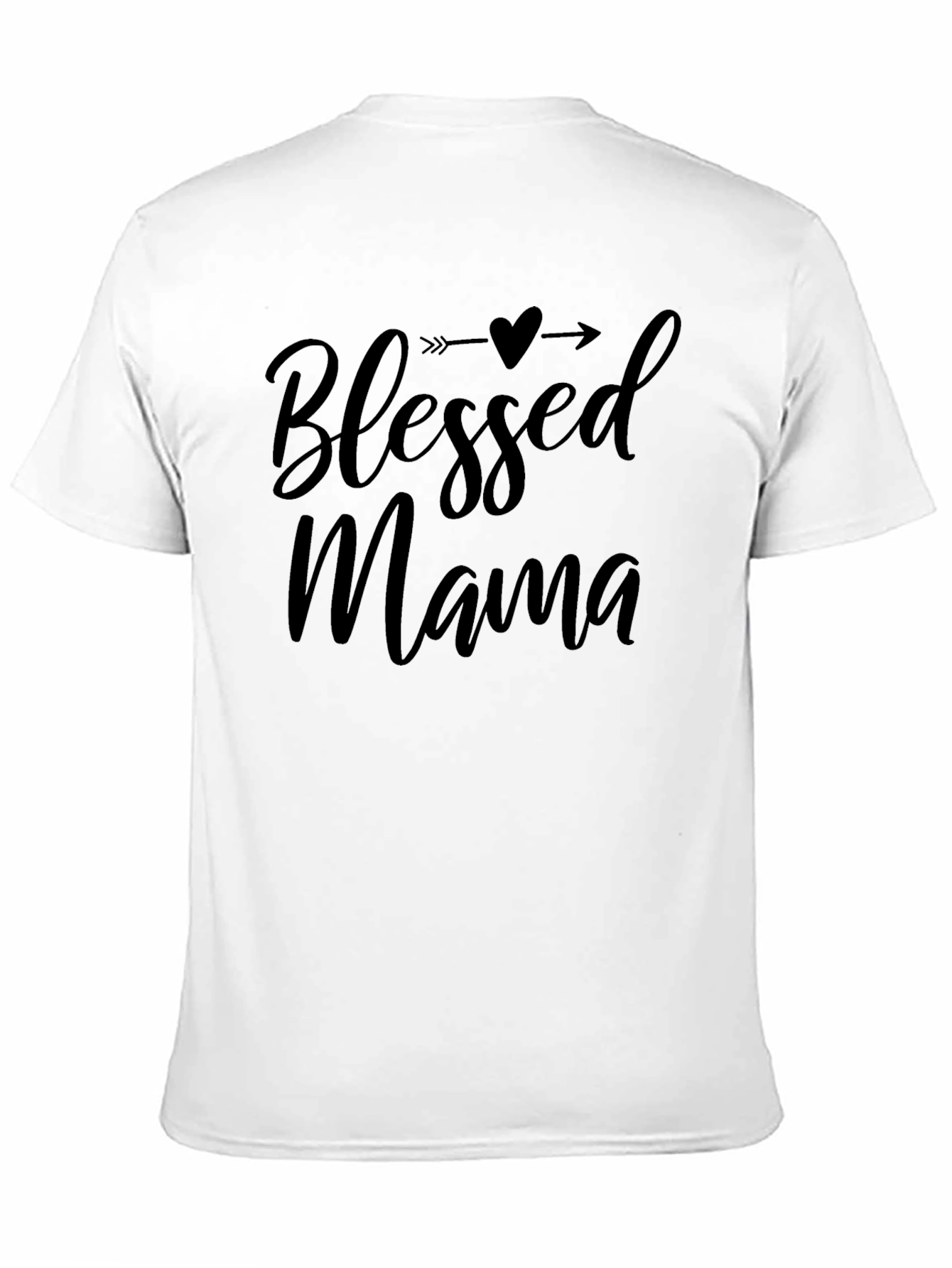 Blessed Mama Graphic Tee - Black