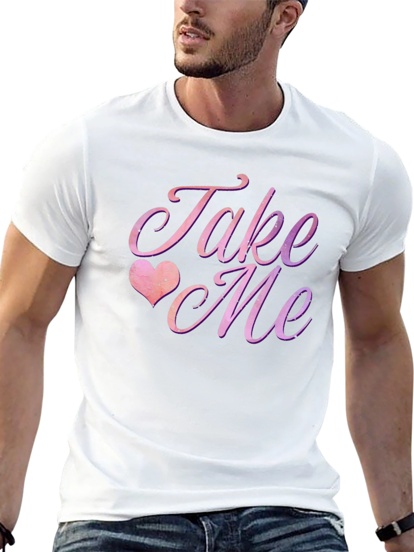 Take Me Graphic Tee - Romantic Black T-Shirt
