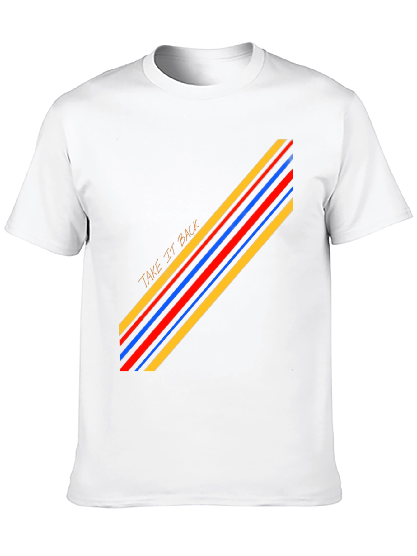 Retro Stripe Graphic Tee - Casual Cool