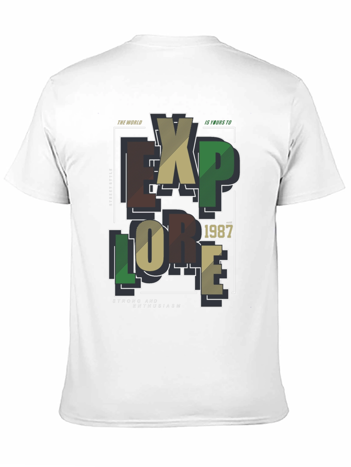 Explore Graphic Print Black T-Shirt