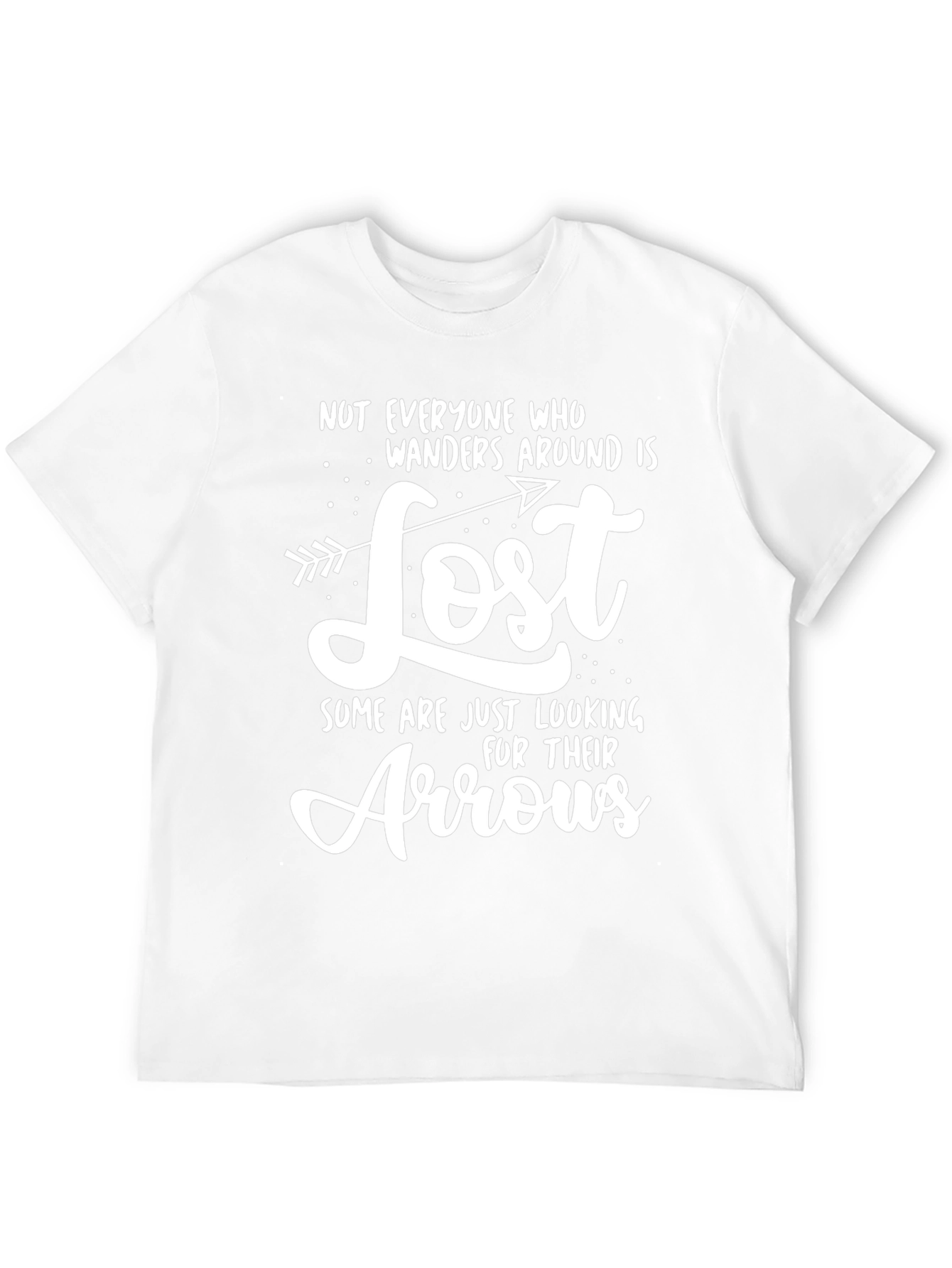 Not All Who Wander T-Shirt: Lost Arrows Graphic Tee