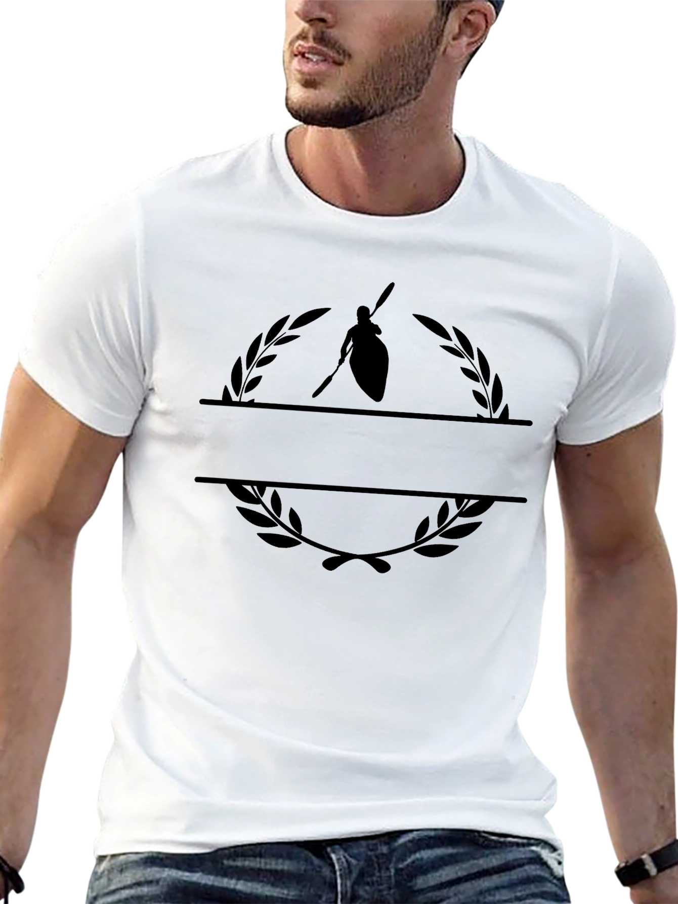 Paddler Laurel T-Shirt - Kayak & Canoe Lover