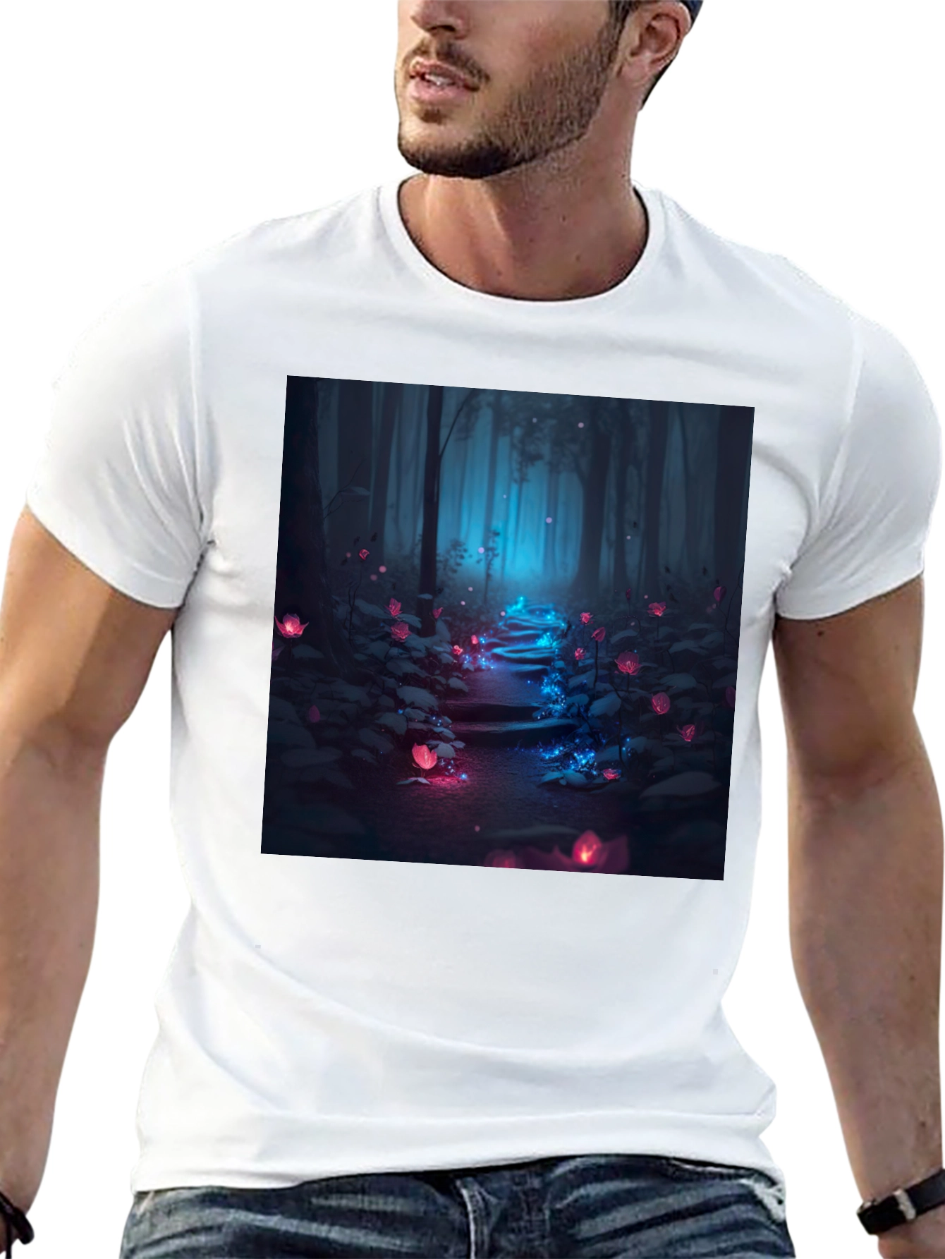 Enchanted Forest Tee - Luminous Nature Design