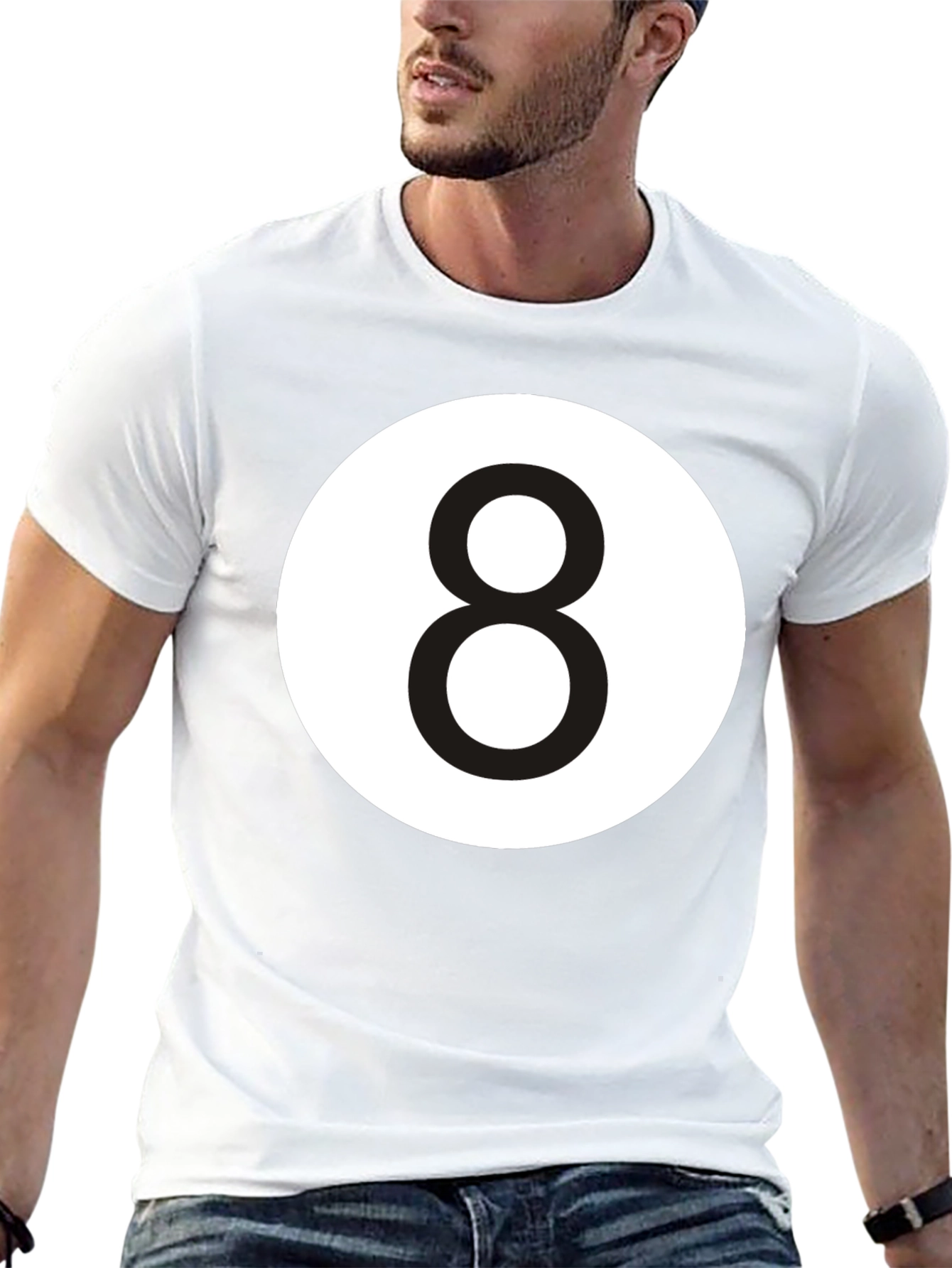 8 Ball Graphic Tee - Classic Black T-Shirt