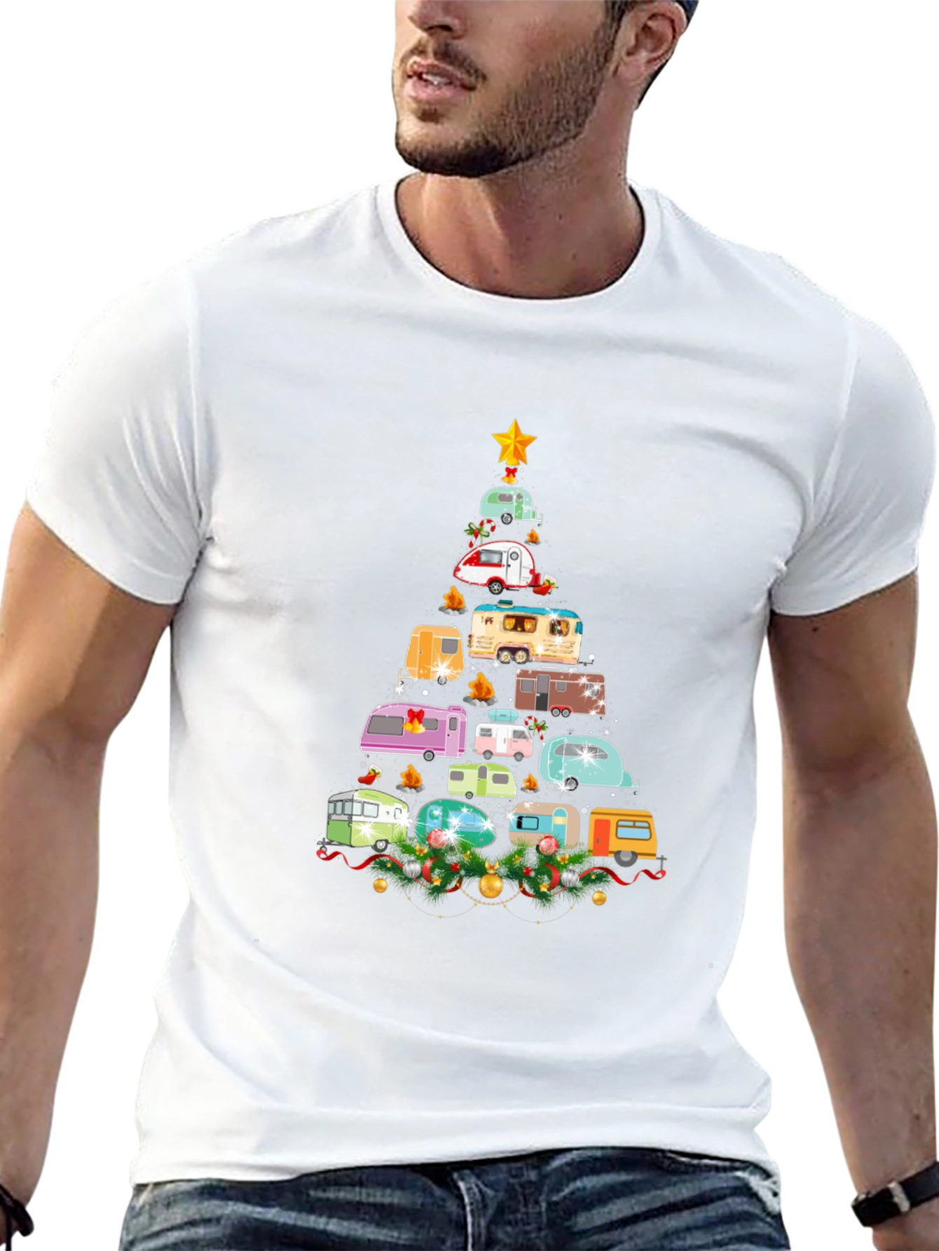 Christmas Camper Tree T-Shirt