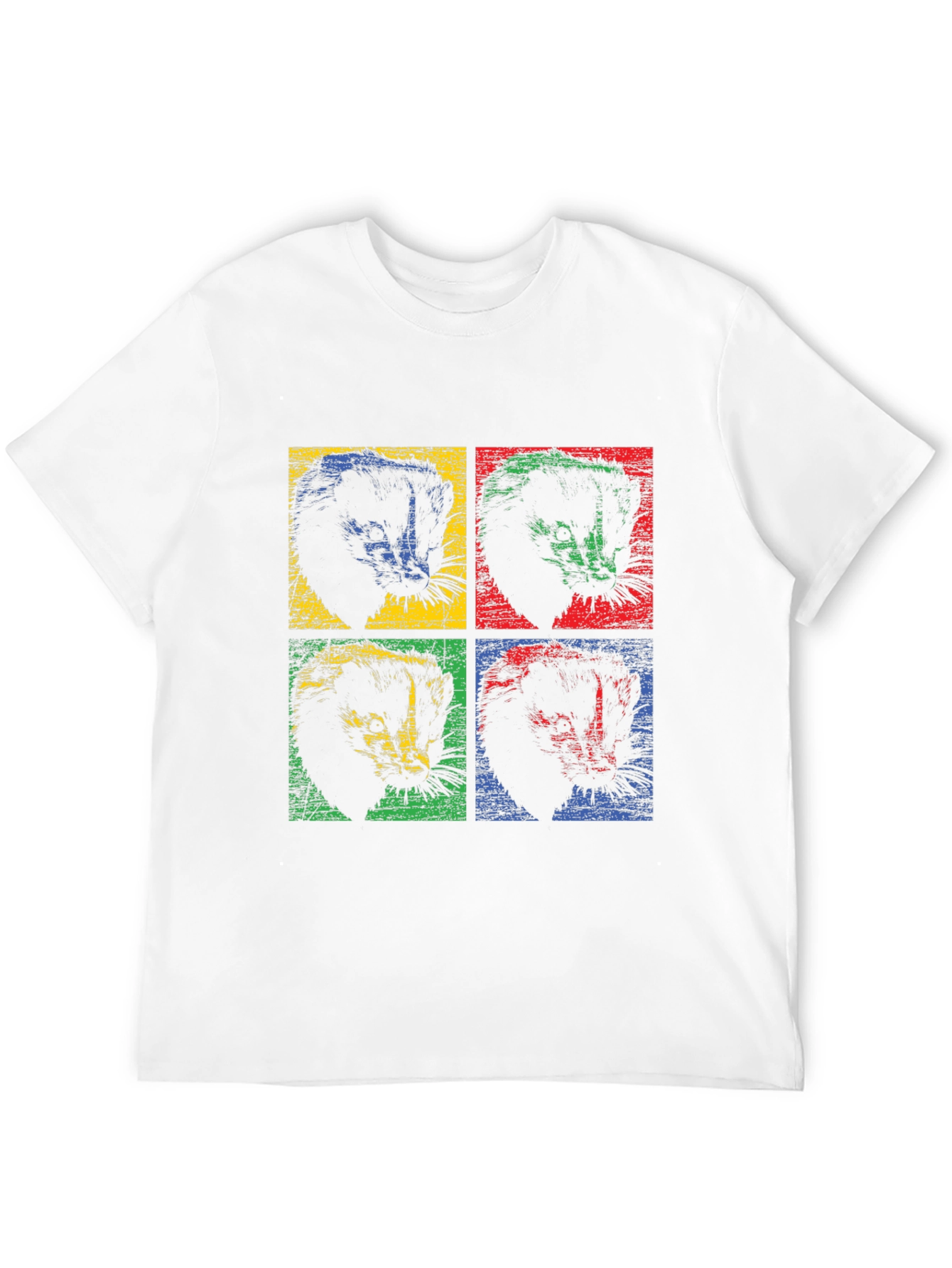 Retro Ferret Pop Art T-Shirt