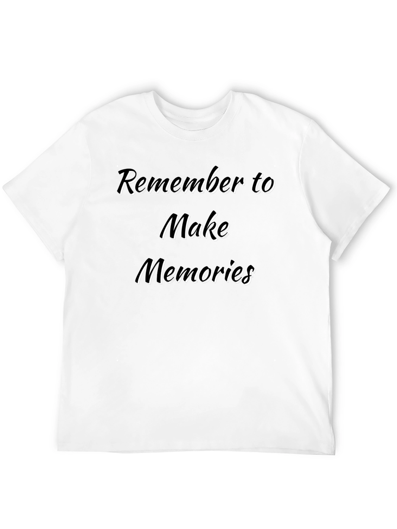 Remember to Make Memories Black Graphic T-Shirt