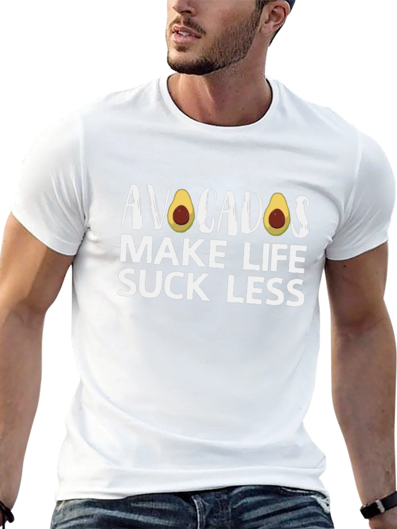 Avocados Make Life Suck Less T-Shirt Funny Foodie