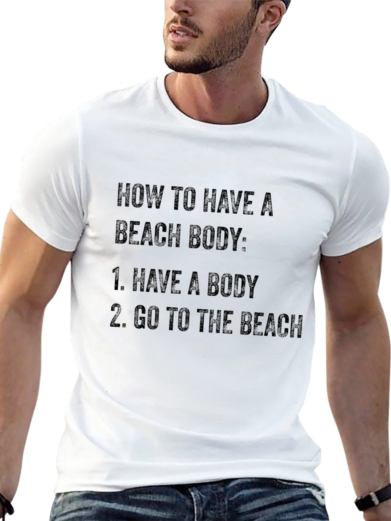 Beach Body T-Shirt: Funny Humor Graphic Tee