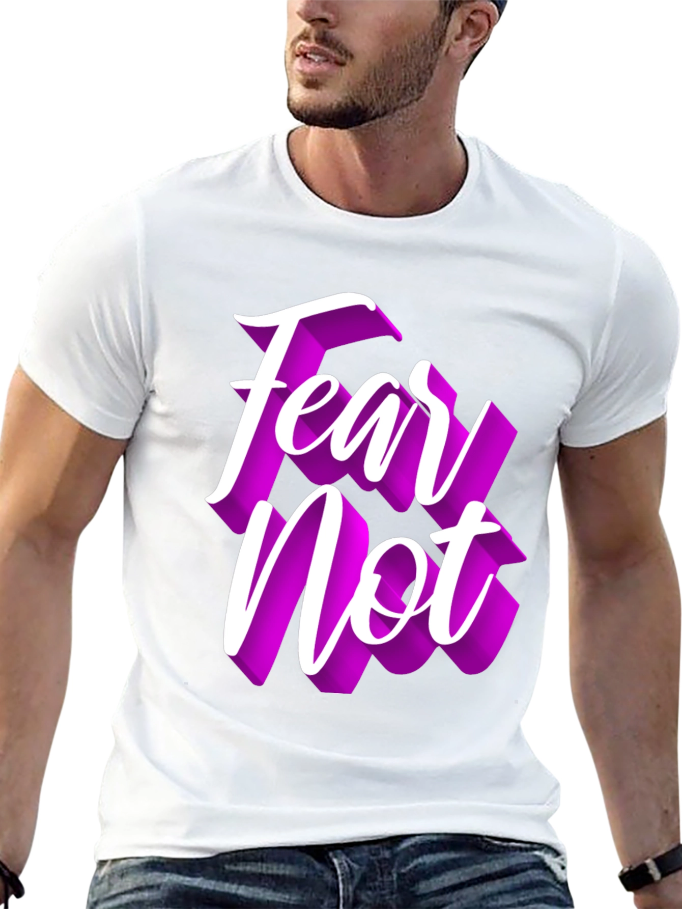 Fear Not Graphic Tee - Stylish Comfort