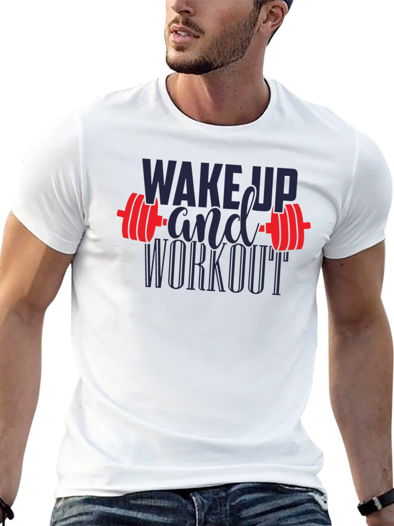 Wake Up and Workout Graphic T-Shirt