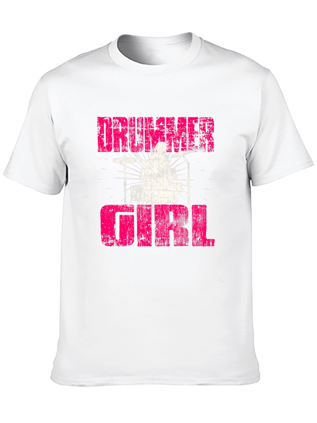Drummer Girl Graphic Tee - Music Lover T-Shirt
