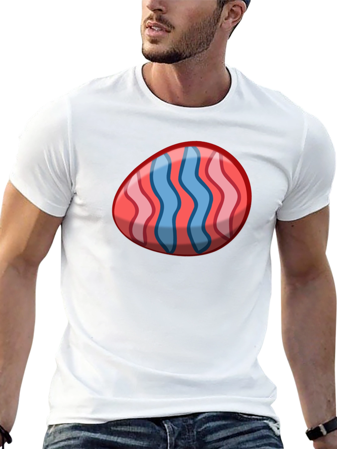 Easter Egg Graphic Tee - Novelty Holiday Shirt