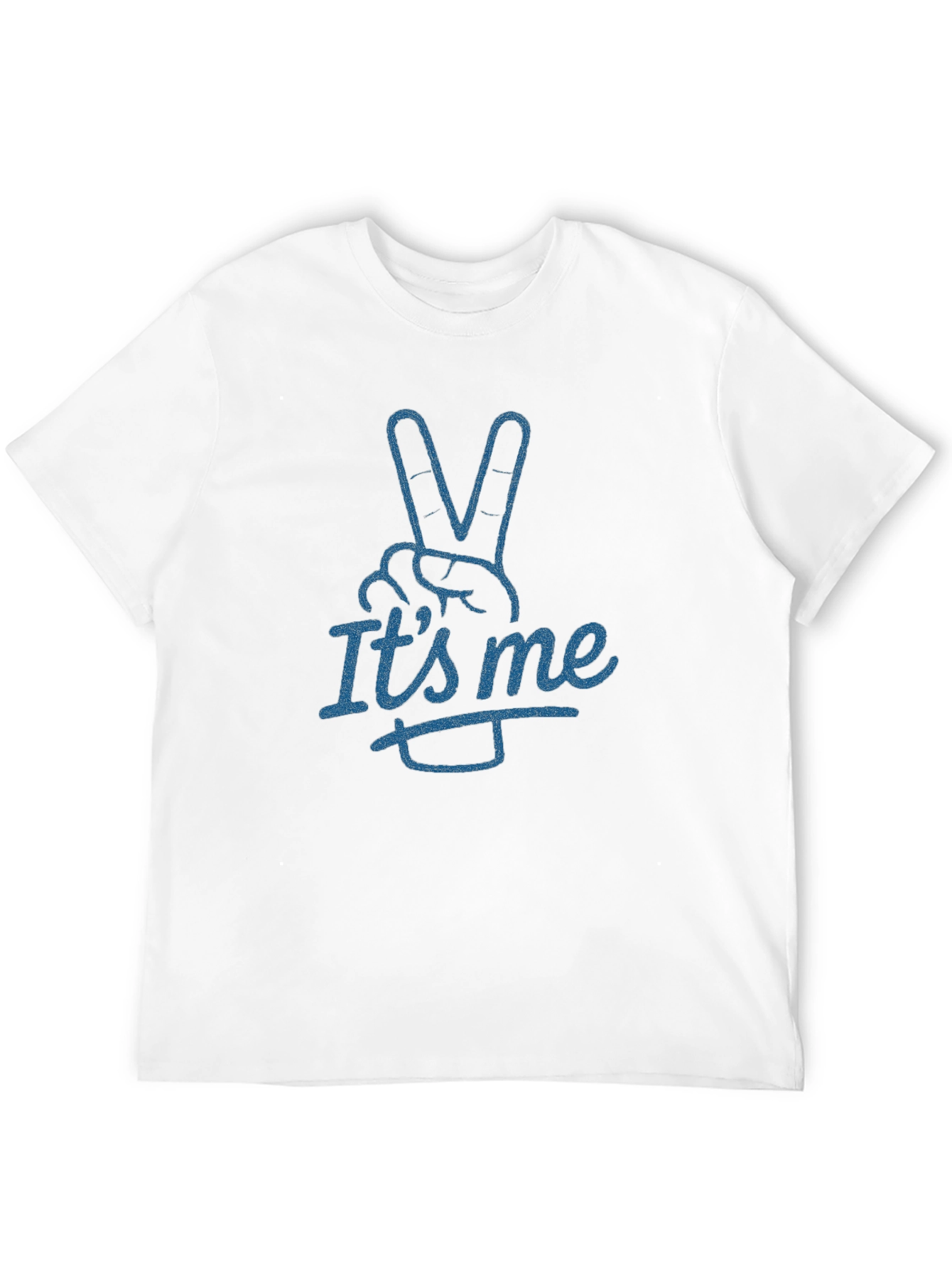 Its Me Peace Sign Black T-Shirt