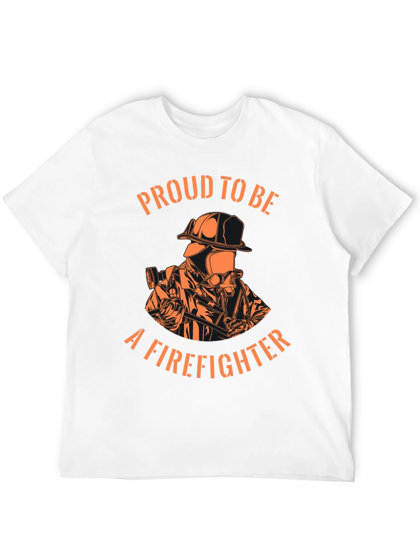 Proud Firefighter Black T-Shirt