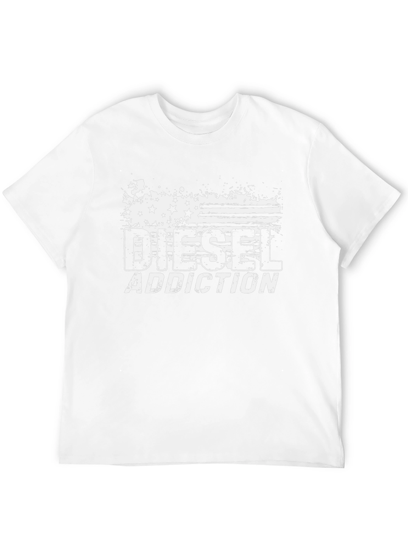 Diesel Addiction Flag Graphic Black T-Shirt
