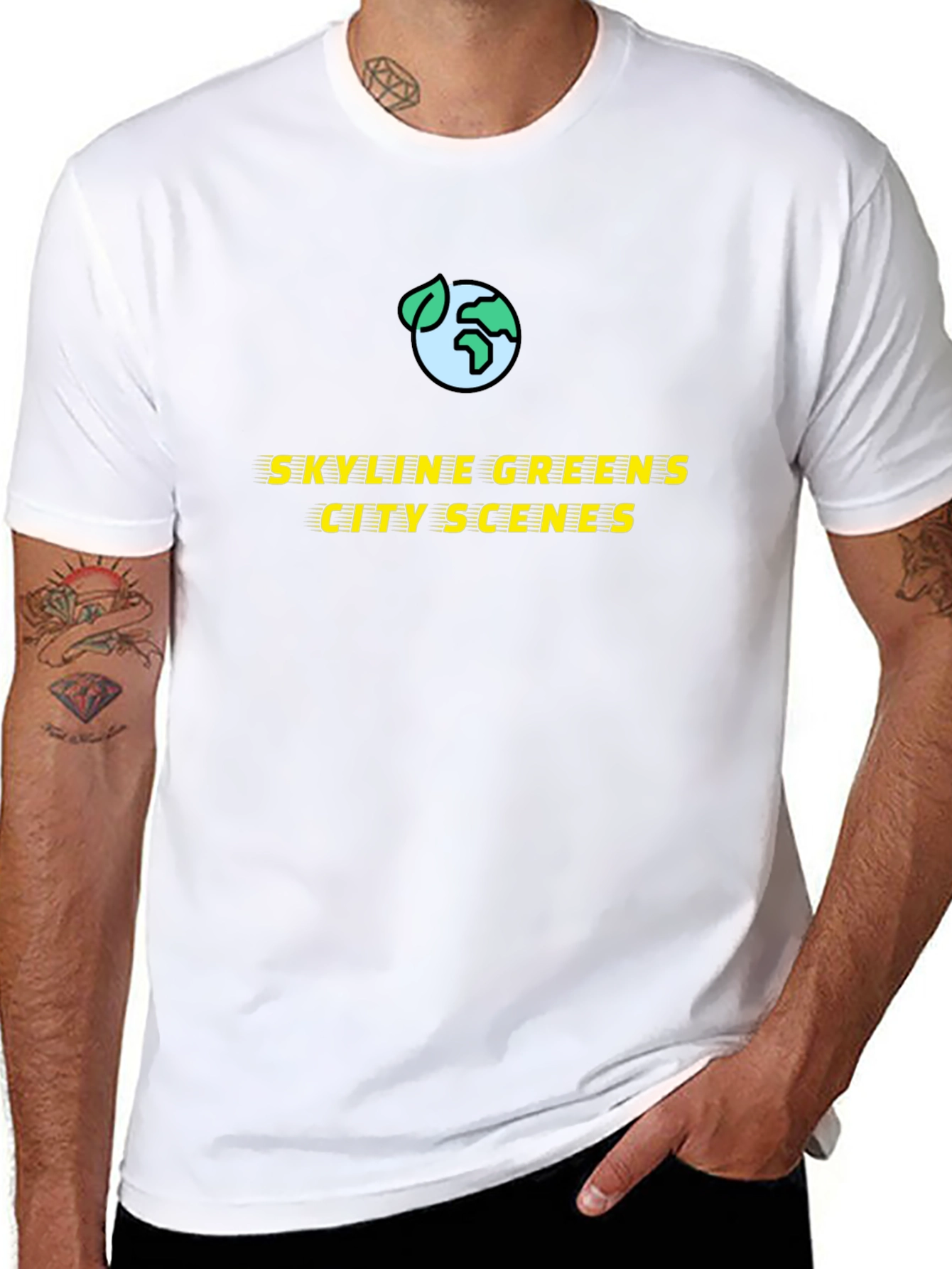 Skyline Greens City Scenes Graphic T-Shirt