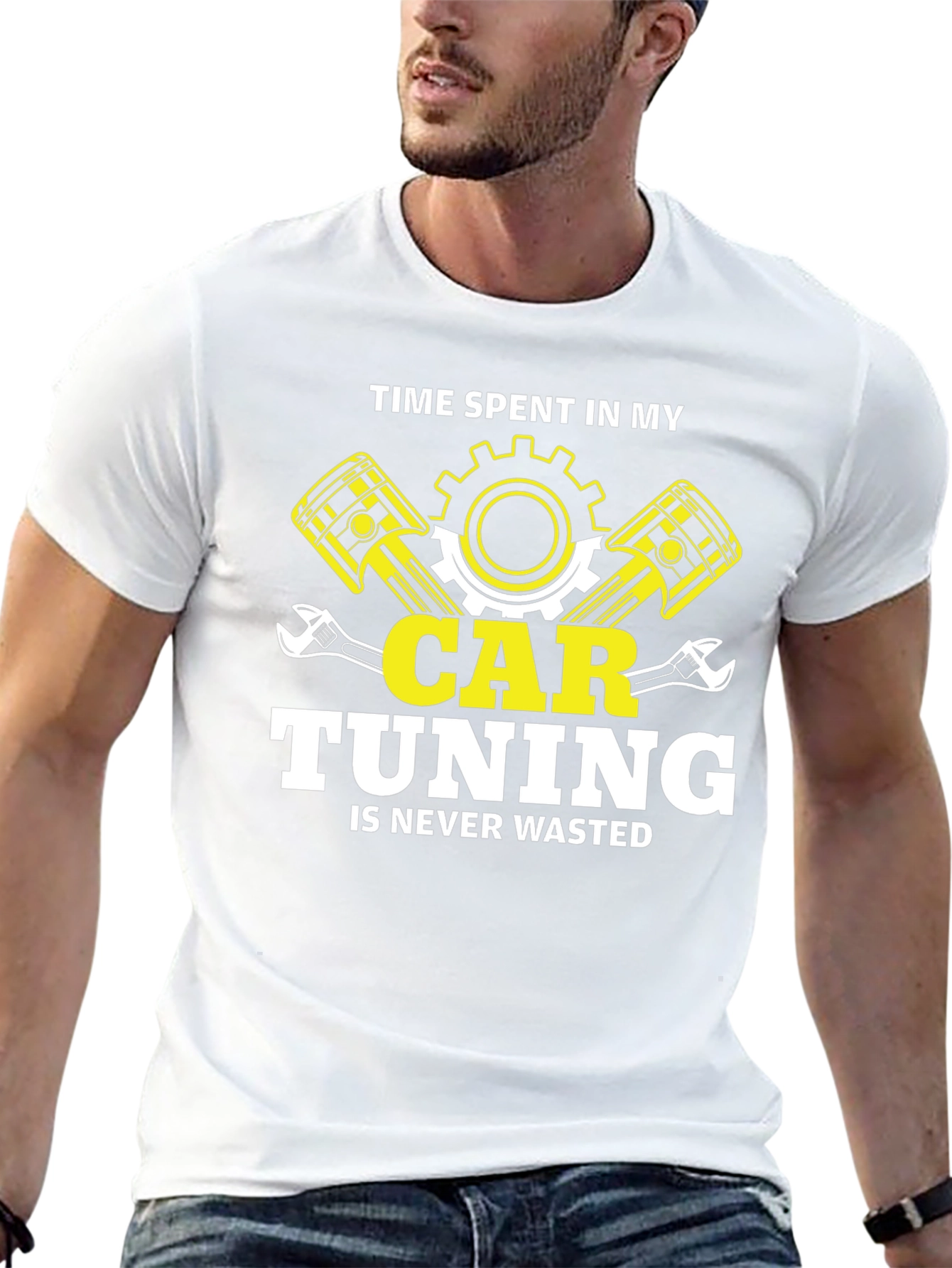Car Tuning T-Shirt: Time Spent Never Wasted