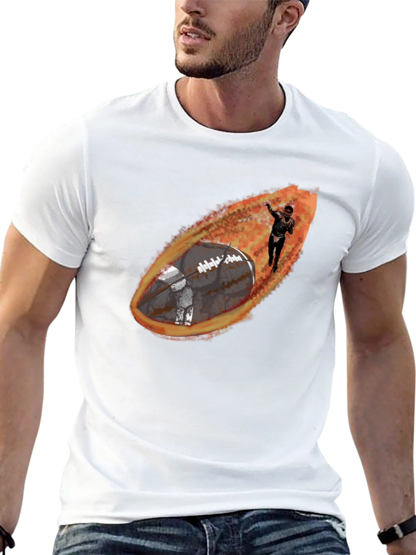 Football Comet Graphic Tee